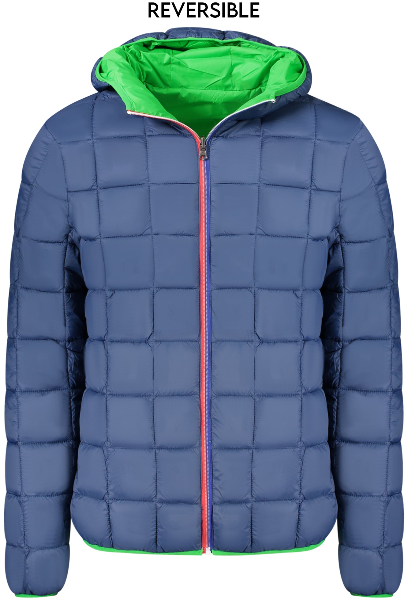 NORWAY 1963 Grüne Herrenjacke – Wendejacke mit Kapuze für Herbst/Winter Grün