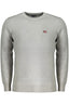 NORWAY 1963 Herren Pullover Grau – Langarm mit Stickerei für Herbst/Winter Grau