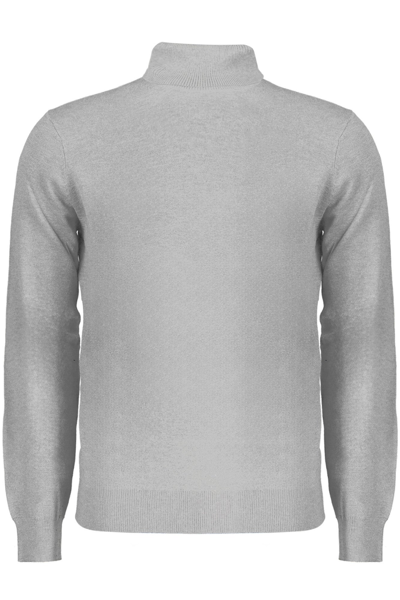 NORWAY 1963 Herrenhemd – Langärmliges Rollkragen-Shirt mit Stickerei | Herbst/Winter Grau