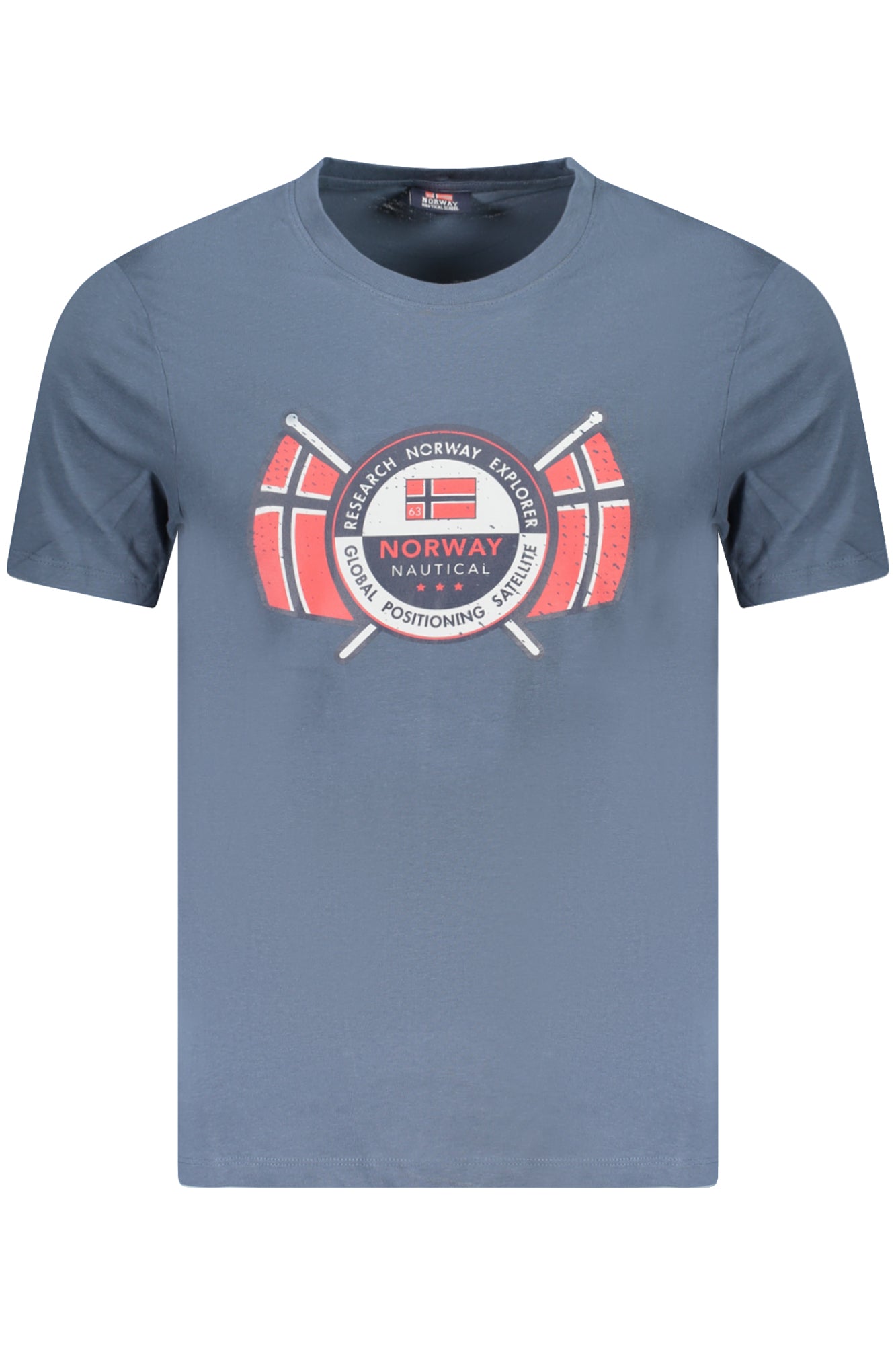 NORWAY 1963 T-Shirt Herren Grün – Kurzarm Shirt aus 100% Baumwolle Blau