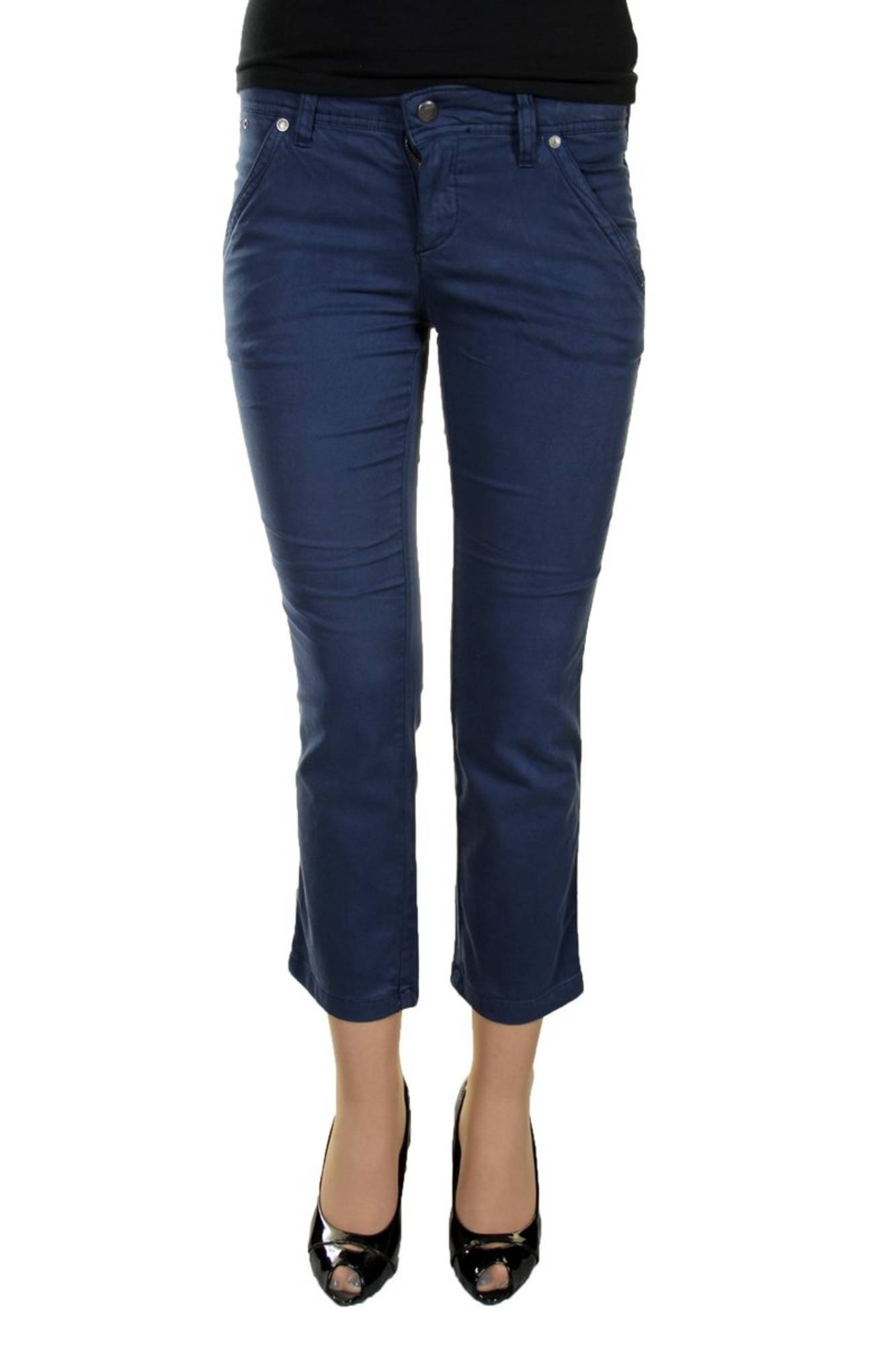 PARASUCO Pinocchietto Hose Damen – Blaue Jeans mit Logo-Detail | soulluna.de Blau