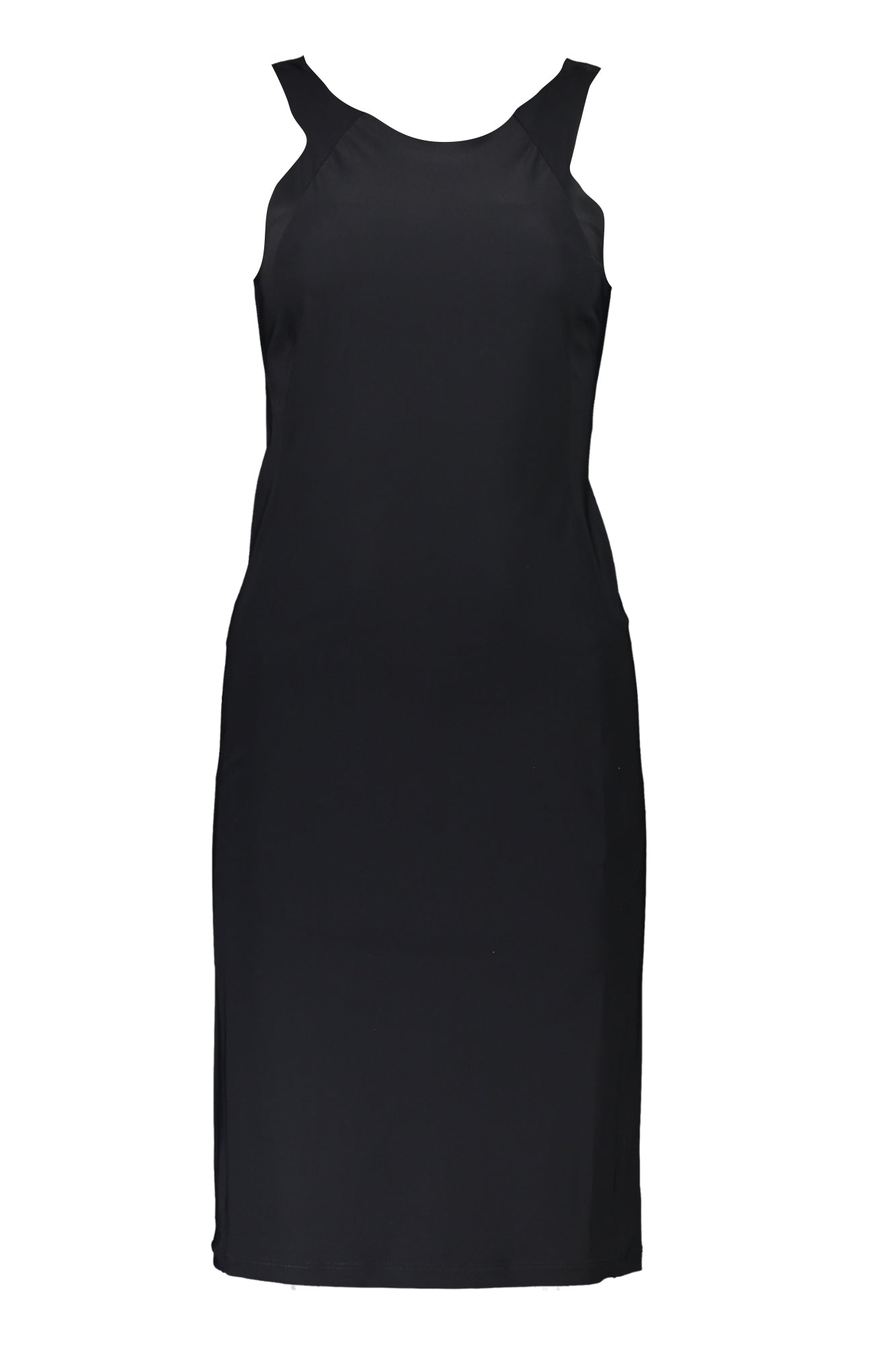 PATRIZIA PEPE Damen Kleid Schwarz – Langes Design mit breiten Trägern | Italienische Qualität Schwarz
