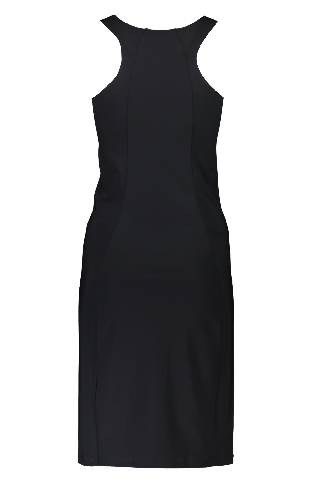 PATRIZIA PEPE Damen Kleid Schwarz – Langes Design mit breiten Trägern | Italienische Qualität Schwarz