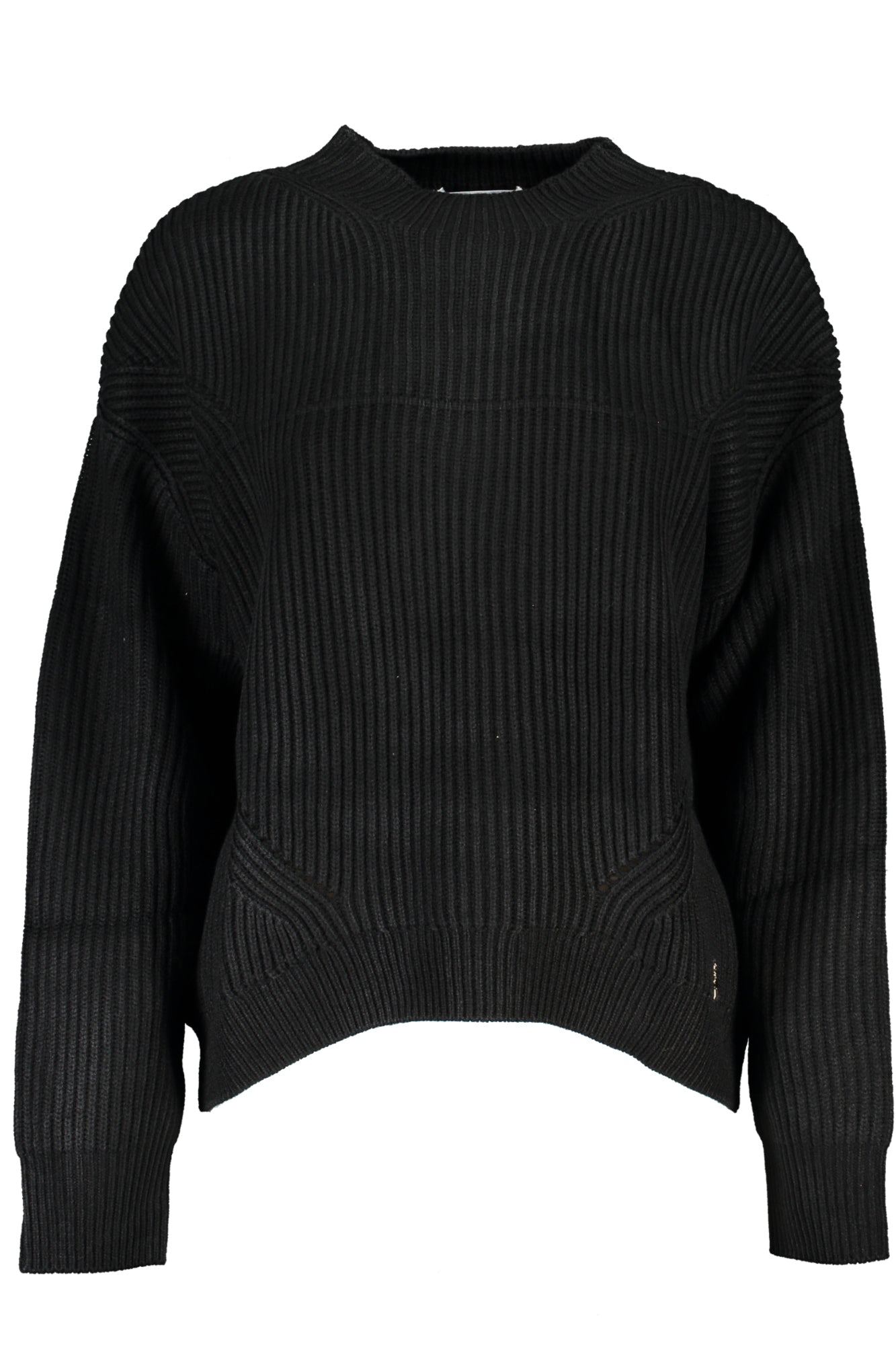 PATRIZIA PEPE Damenpullover Grau – Langärmliger Rollkragen für Herbst/Winter Schwarz