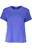 PATRIZIA PEPE Damen T-Shirt Schwarz – Kurzarm aus Bio-Baumwolle | soulluna.de Blau
