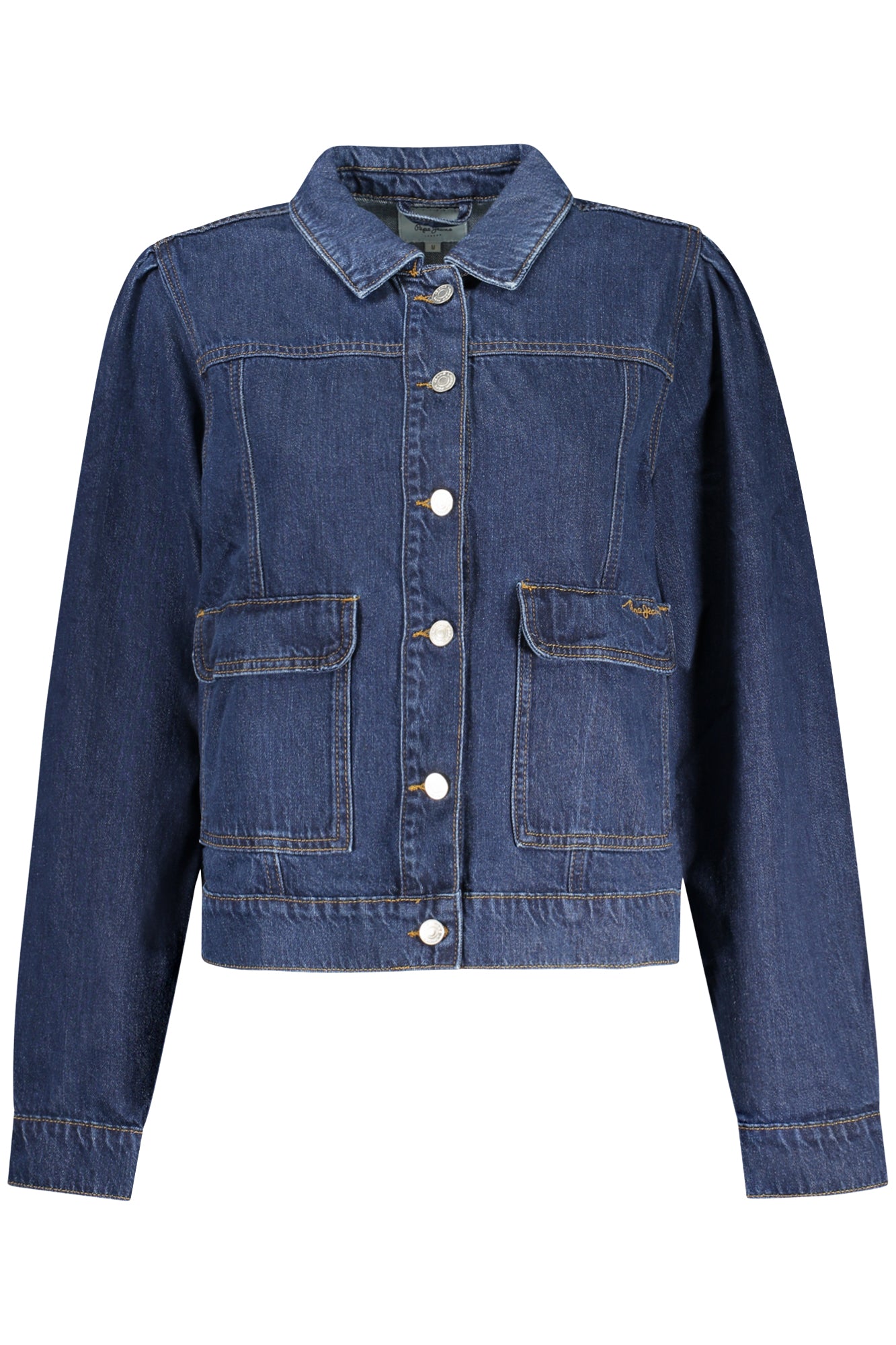 Pepe Jeans Damen Jeansjacke – Blaue Denim-Jacke mit Stickerei | soulluna.de Blau