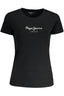 PEPE JEANS DAMEN KURZARM T-SHIRT SCHWARZ