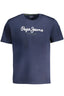 PEPE JEANS HERREN-KURZÄRMELIGES T-SHIRT BLAU