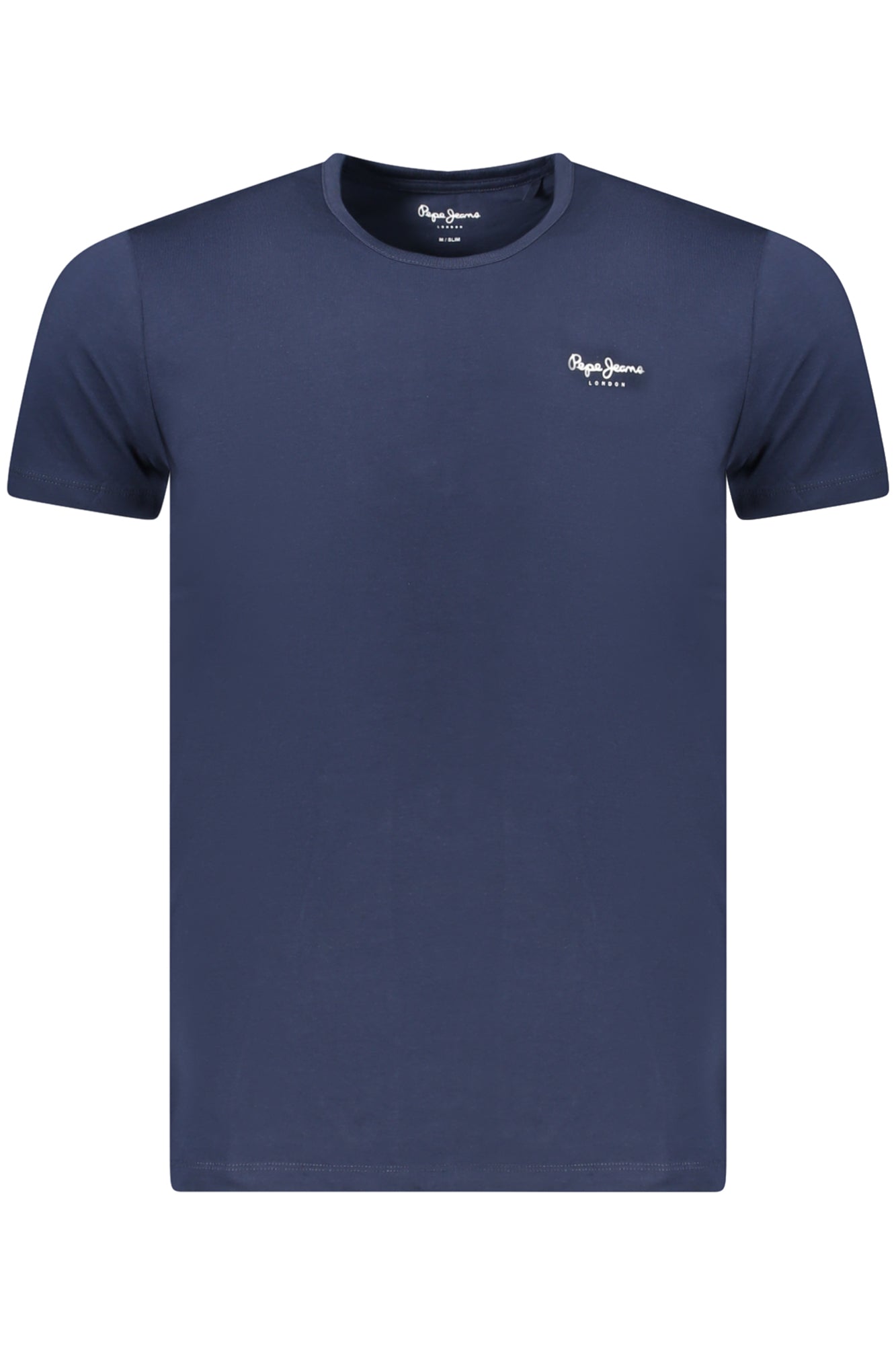 PEPE JEANS Herren T-Shirt – Slim Fit, Kurzarm, aus Baumwolle Blau