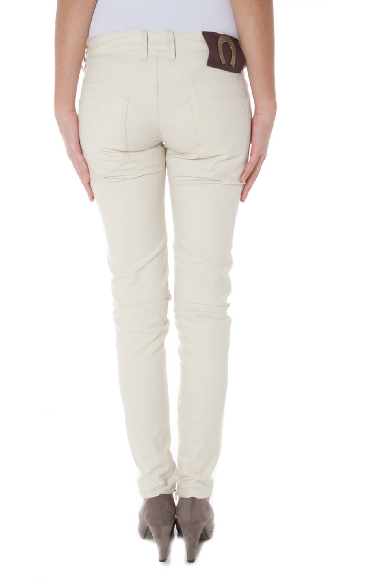 PHARD Beige Damenhose – 5-Pocket Design aus 100% Baumwolle | soulluna.de Beige
