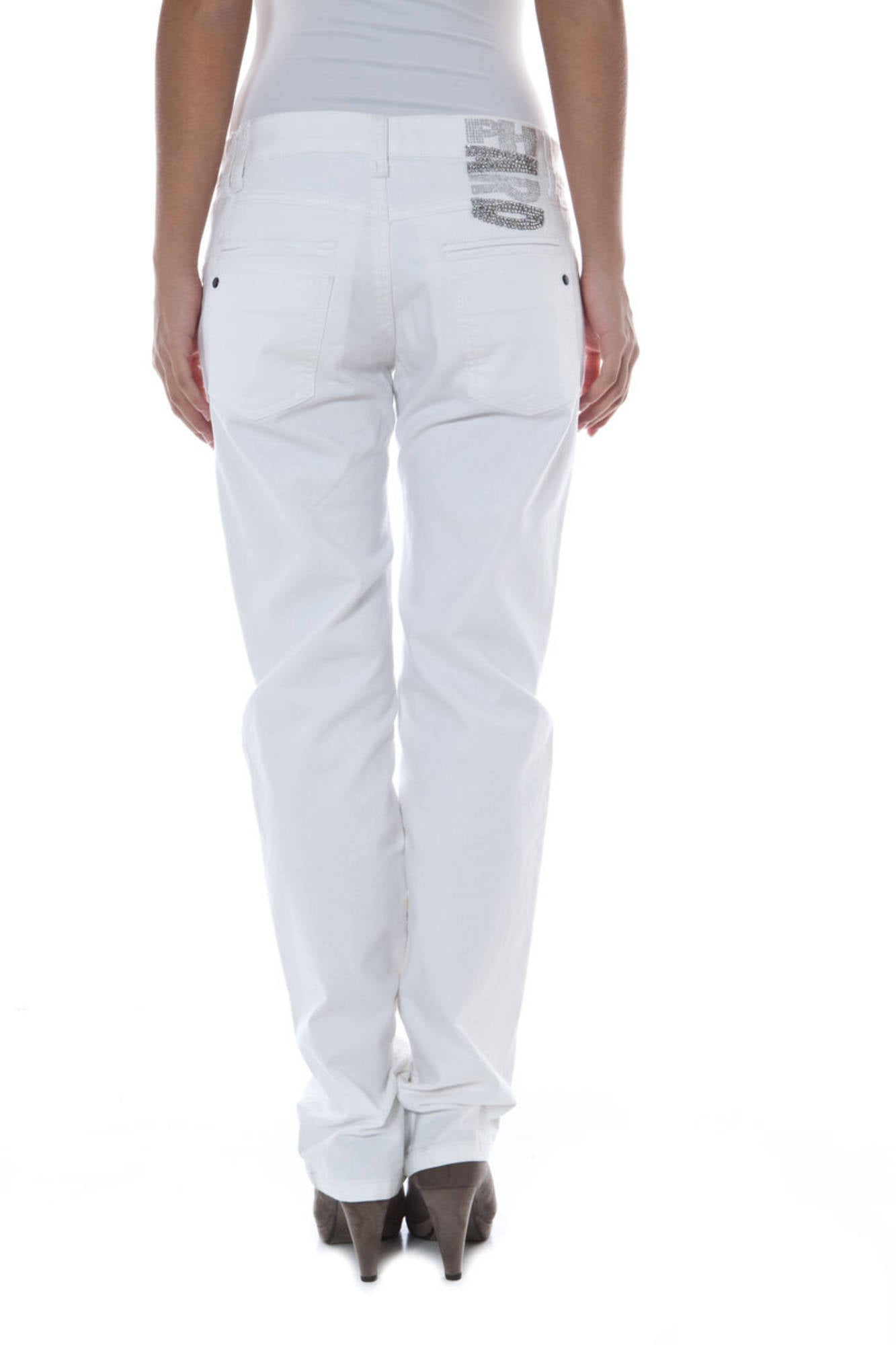 Phard Weisse Damenhose Weiß