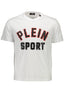 PLEIN SPORT WEISSES KURZARM-T-SHIRT FÜR HERREN