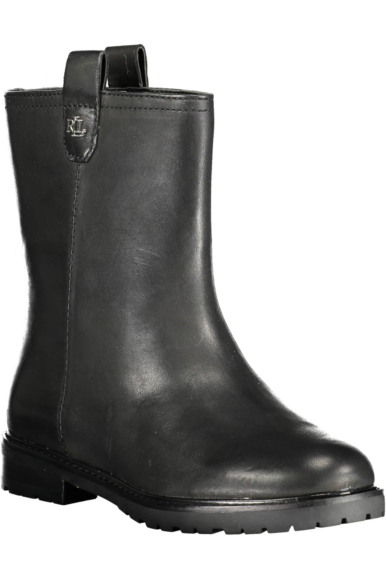 RALPH LAUREN Damen Stiefeletten Schwarz – Kontrastierende Details für Herbst/Winter Schwarz