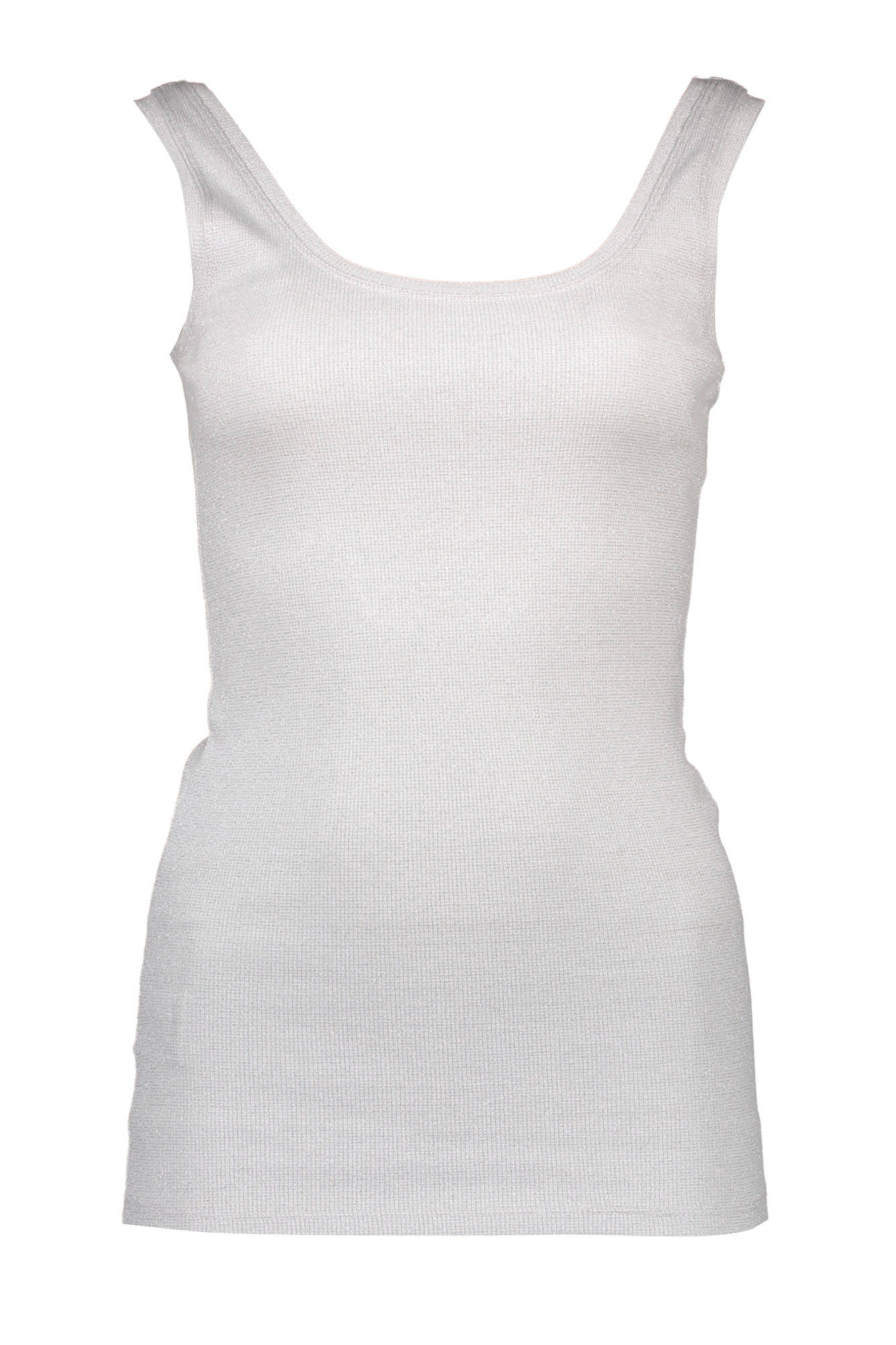 SILVIAN HEACH White Behälter T-Shirt Damen – Breites Schultertank mit Logo Weiß