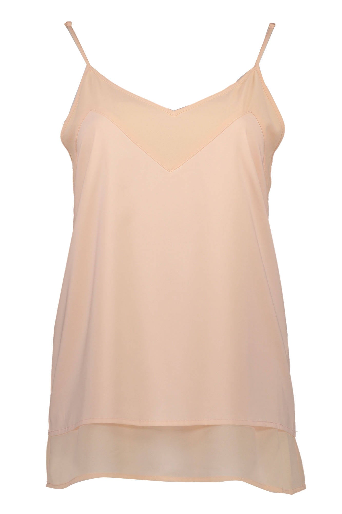 Silvian Heach Rosa Tanktop Damen – V-Ausschnitt aus weichem Material für Sommer Rosa