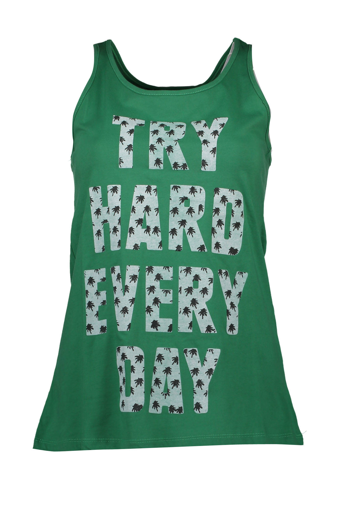 Silvian Heach Damen-Tanktop – Grünes Baumwoll-Top für Frühling & Sommer Grün