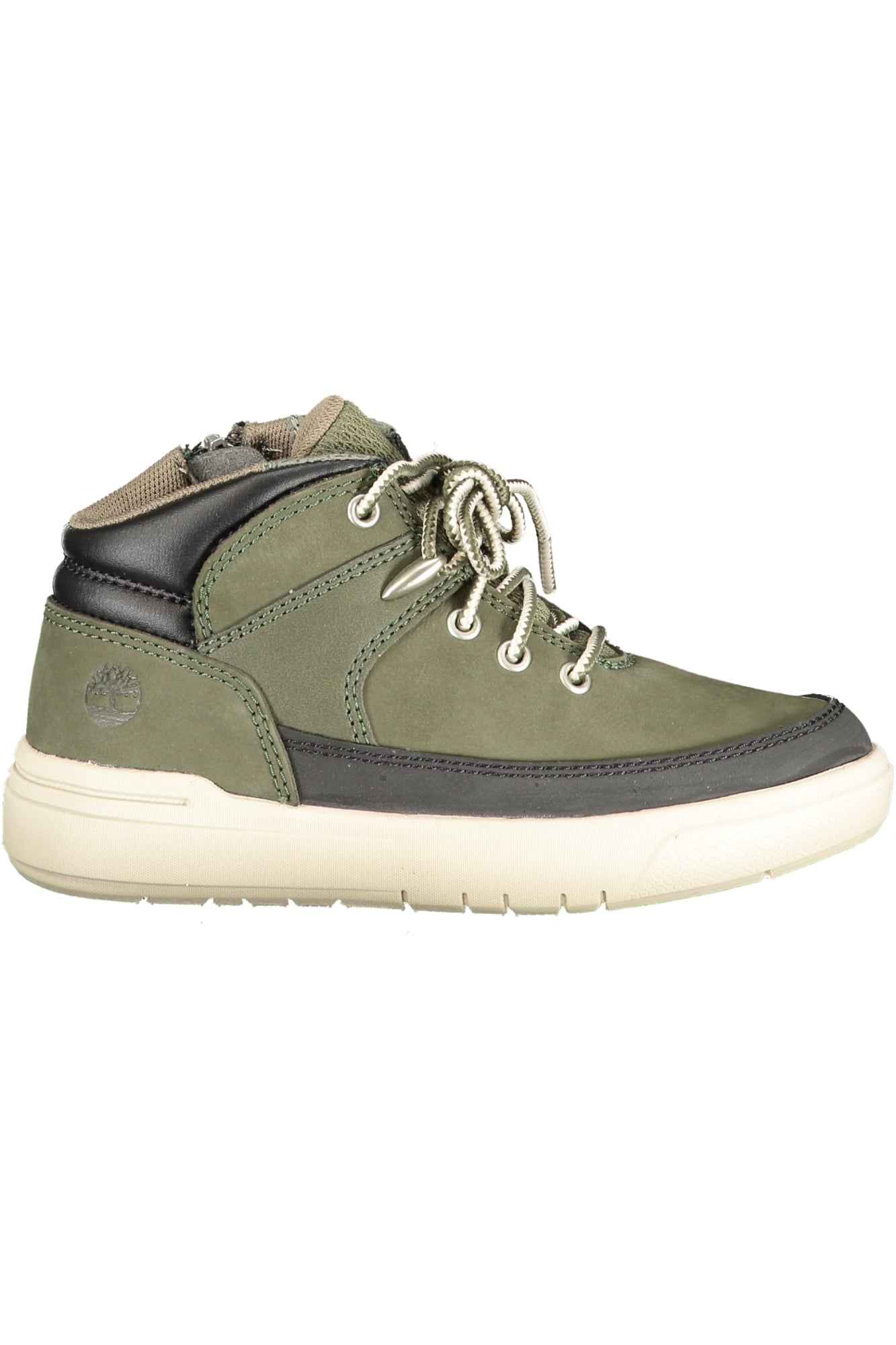 Timberland Kinder-Stiefeletten Jungen – Grüne Schnürstiefel mit Reißverschluss Grün
