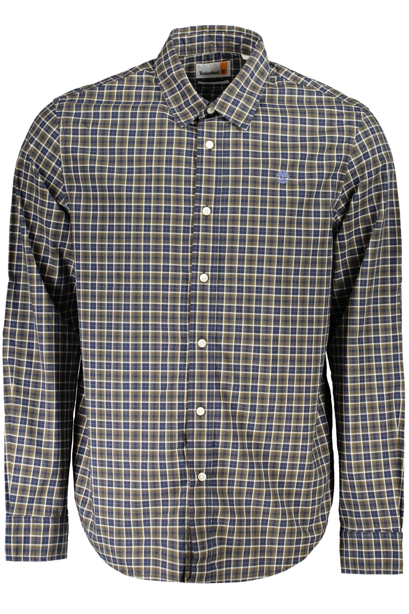 Timberland Herren-Hemd Langarm – Schottisches Karohemd aus Baumwolle für Herbst/Winter Blau