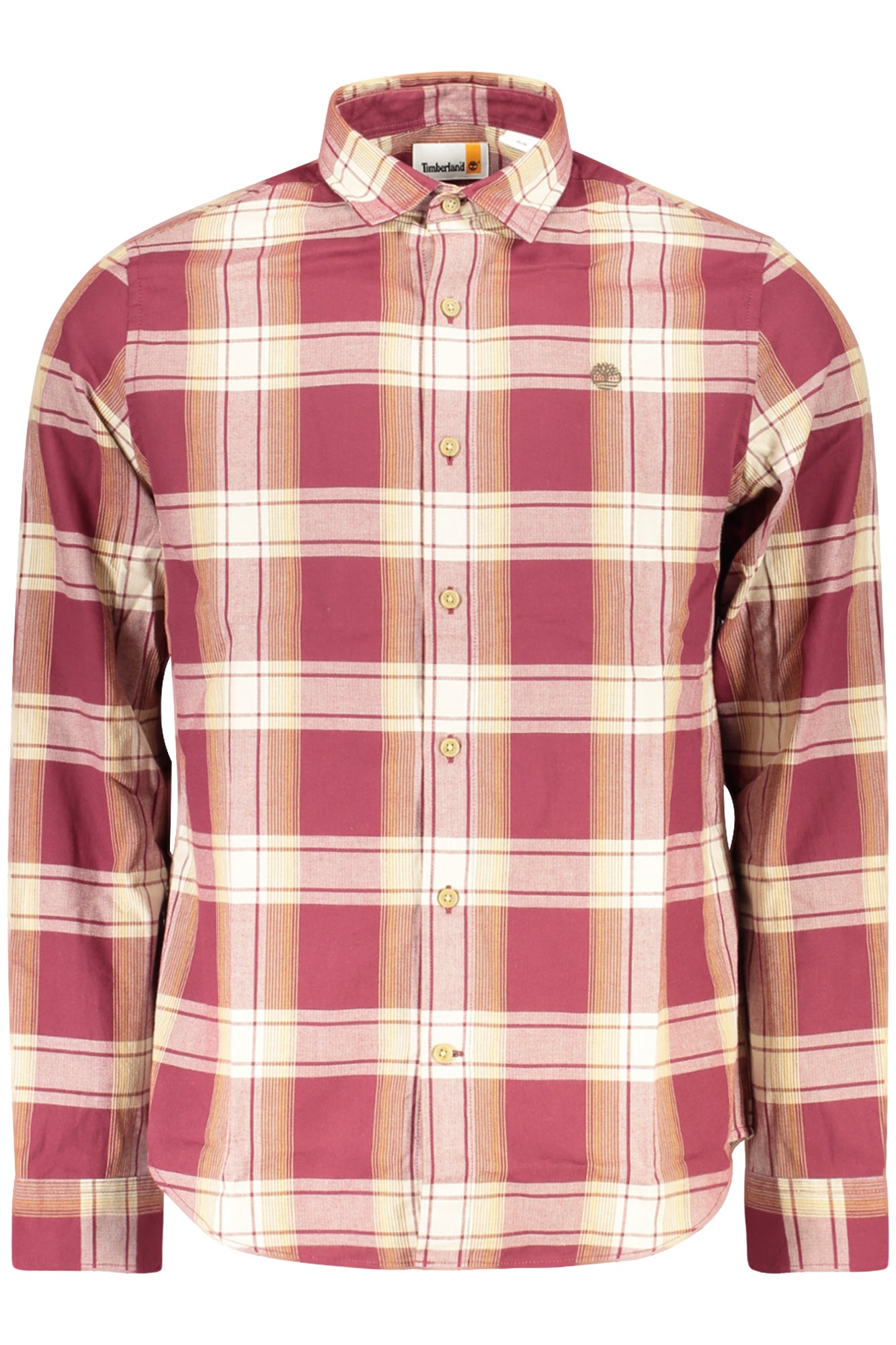 Timberland Herren Langarmhemd Braun – Tartanhemd für Herbst/Winter | soulluna.de Rot
