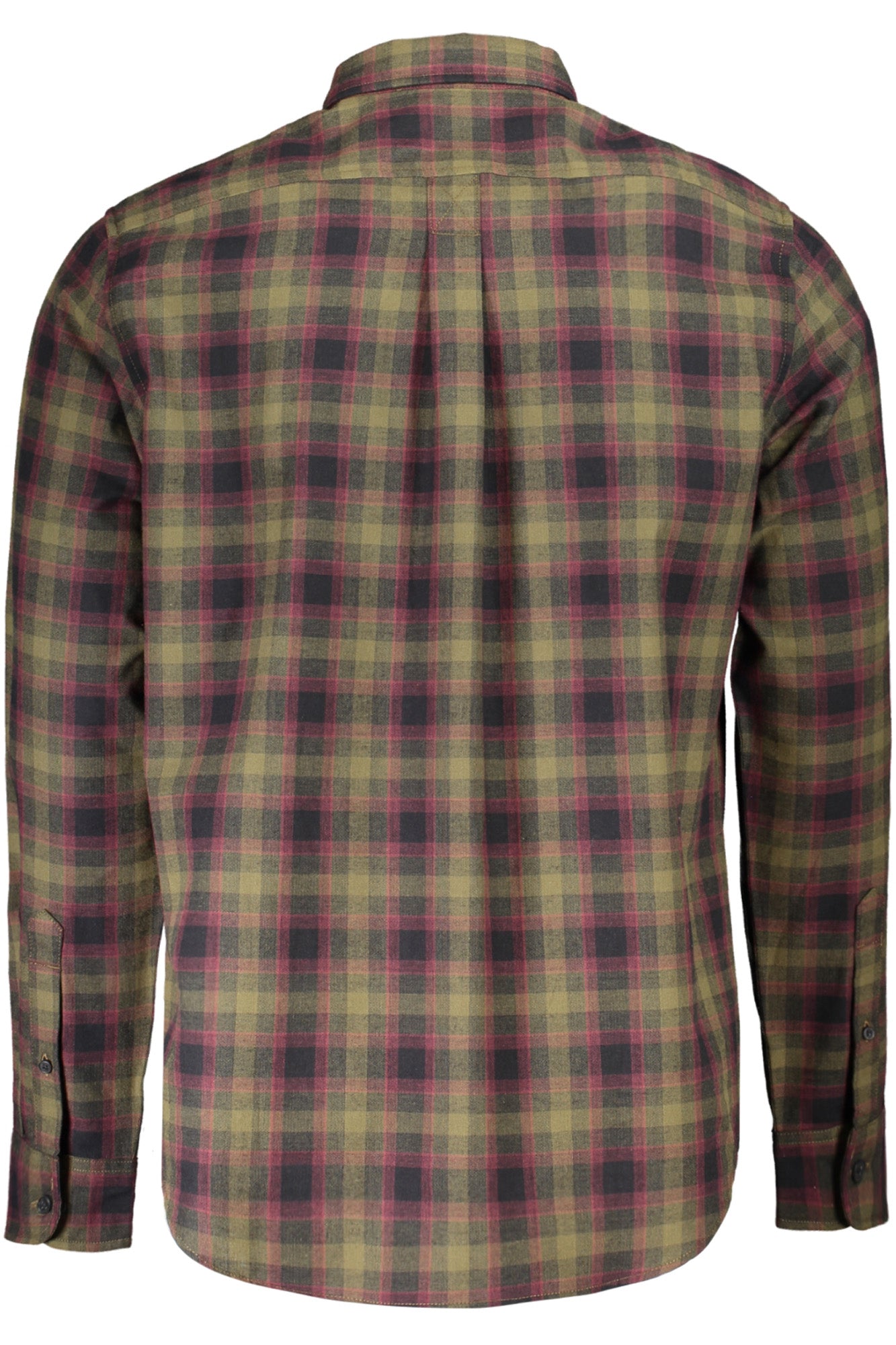 Timberland Herren-Hemd – Grünes Langarmhemd mit Stickerei | Regular Fit Grün