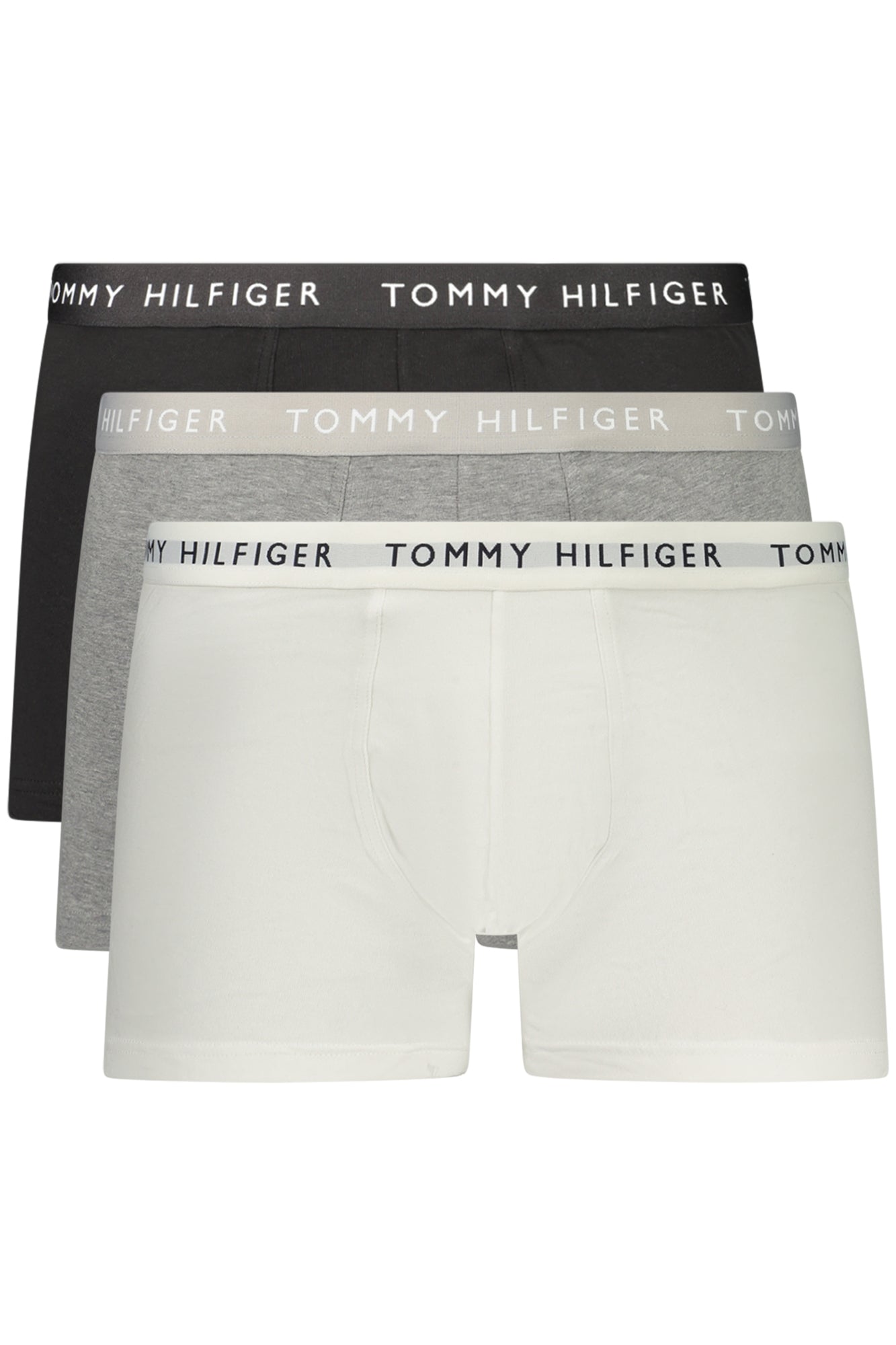TOMMY HILFIGER Herren-Boxershorts 3er-Pack – Elastischer Bund mit Logo Grau