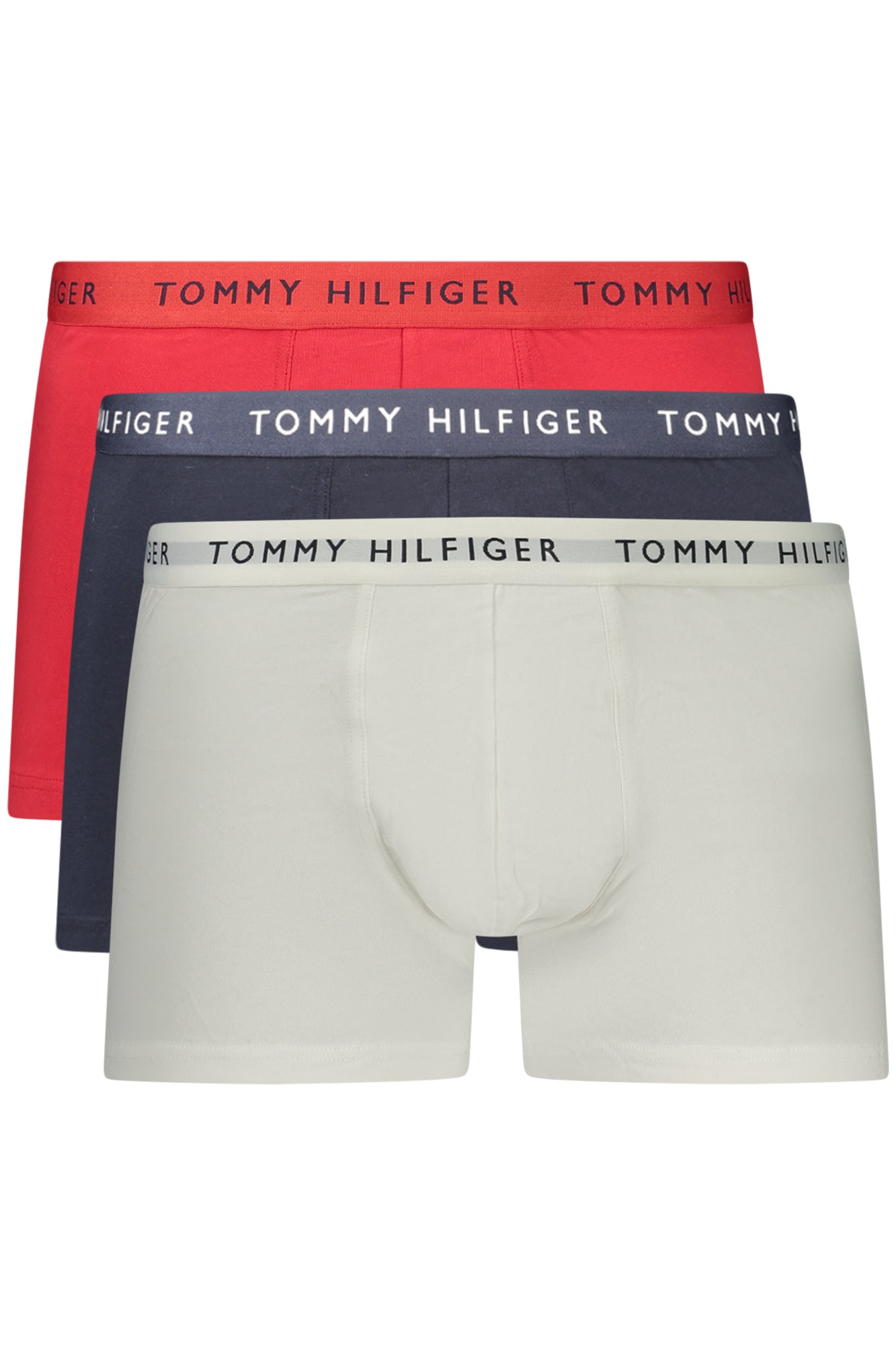 TOMMY HILFIGER Herren-Boxershorts 3er-Pack – Elastischer Bund mit Logo Rot