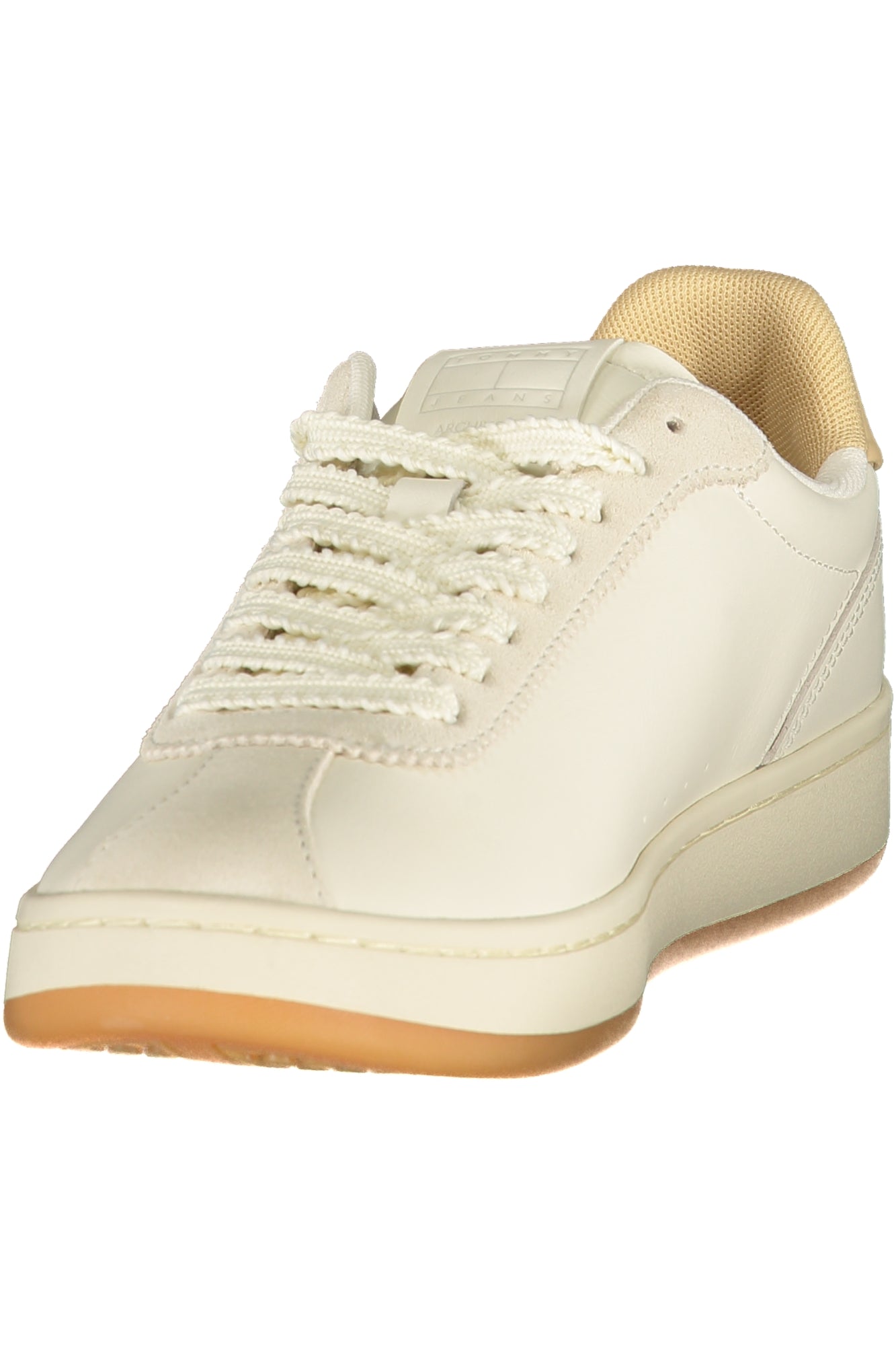 TOMMY HILFIGER Damen Sneaker – Sportschuh mit Schnürsenkeln Beige