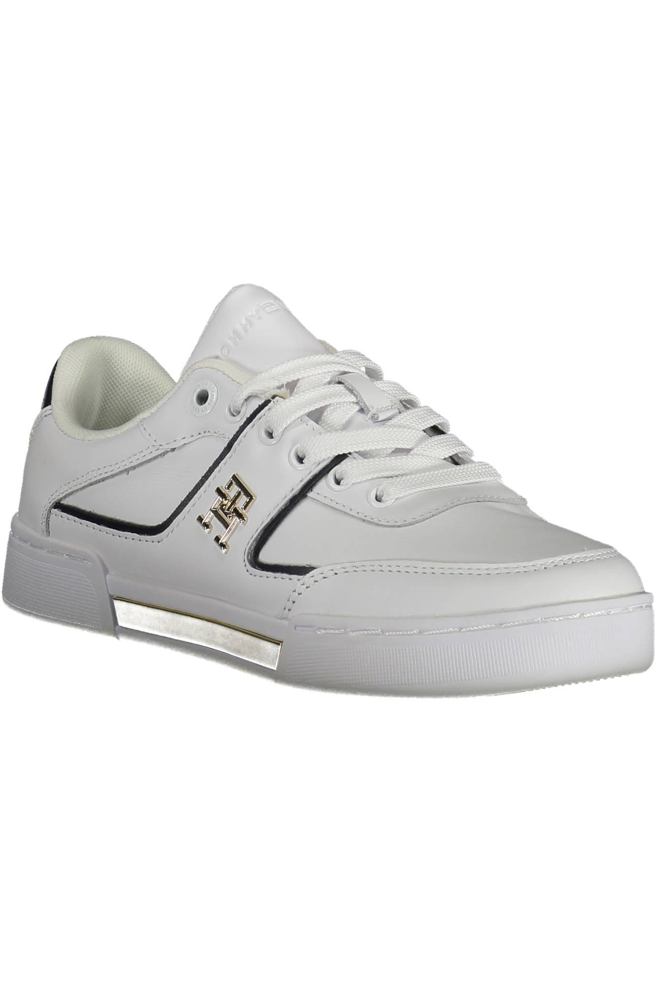 Tommy Hilfiger Sneaker Damen – Schwarze Sportschuhe für Herbst/Winter Weiß