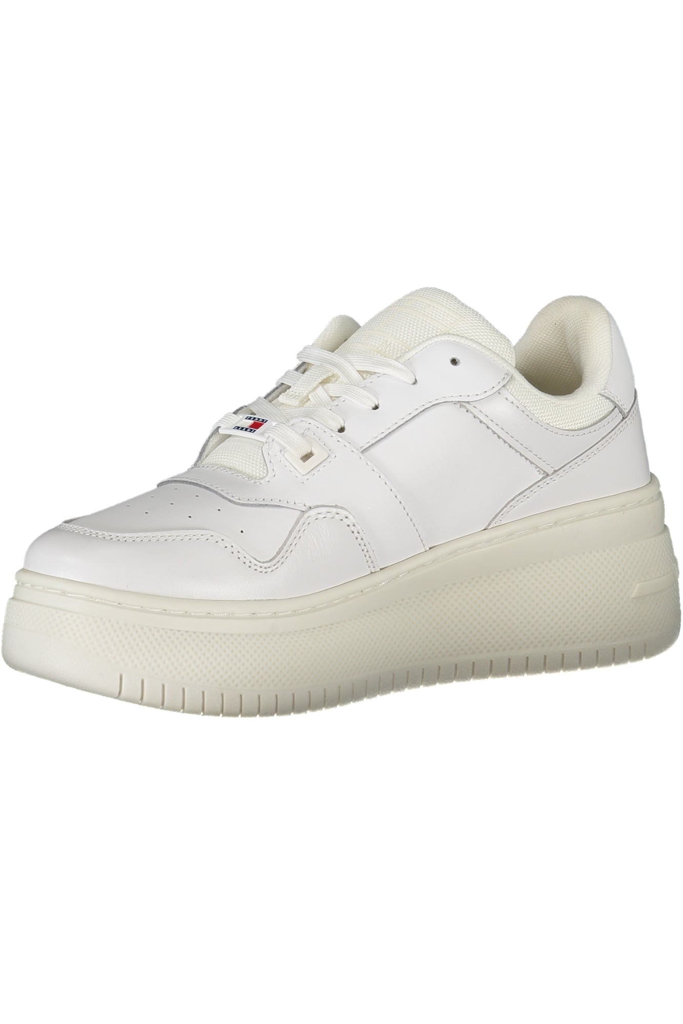 Tommy Hilfiger Weisse Damen-Sportschuhe – 5 cm Plateausohle & Logo-Detail Weiß