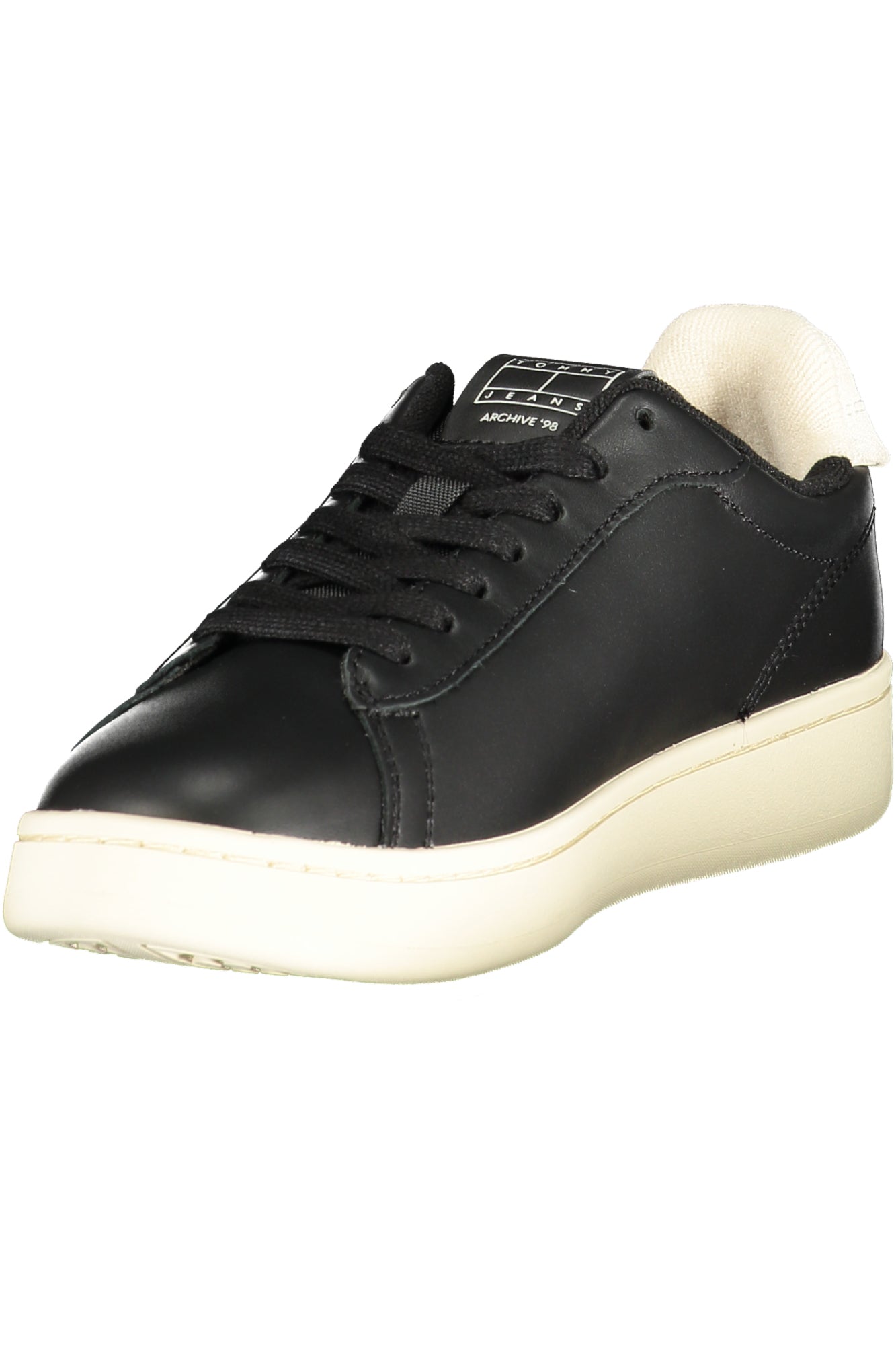 TOMMY HILFIGER Damen Sneaker – Sportschuh mit Schnürsenkel Schwarz