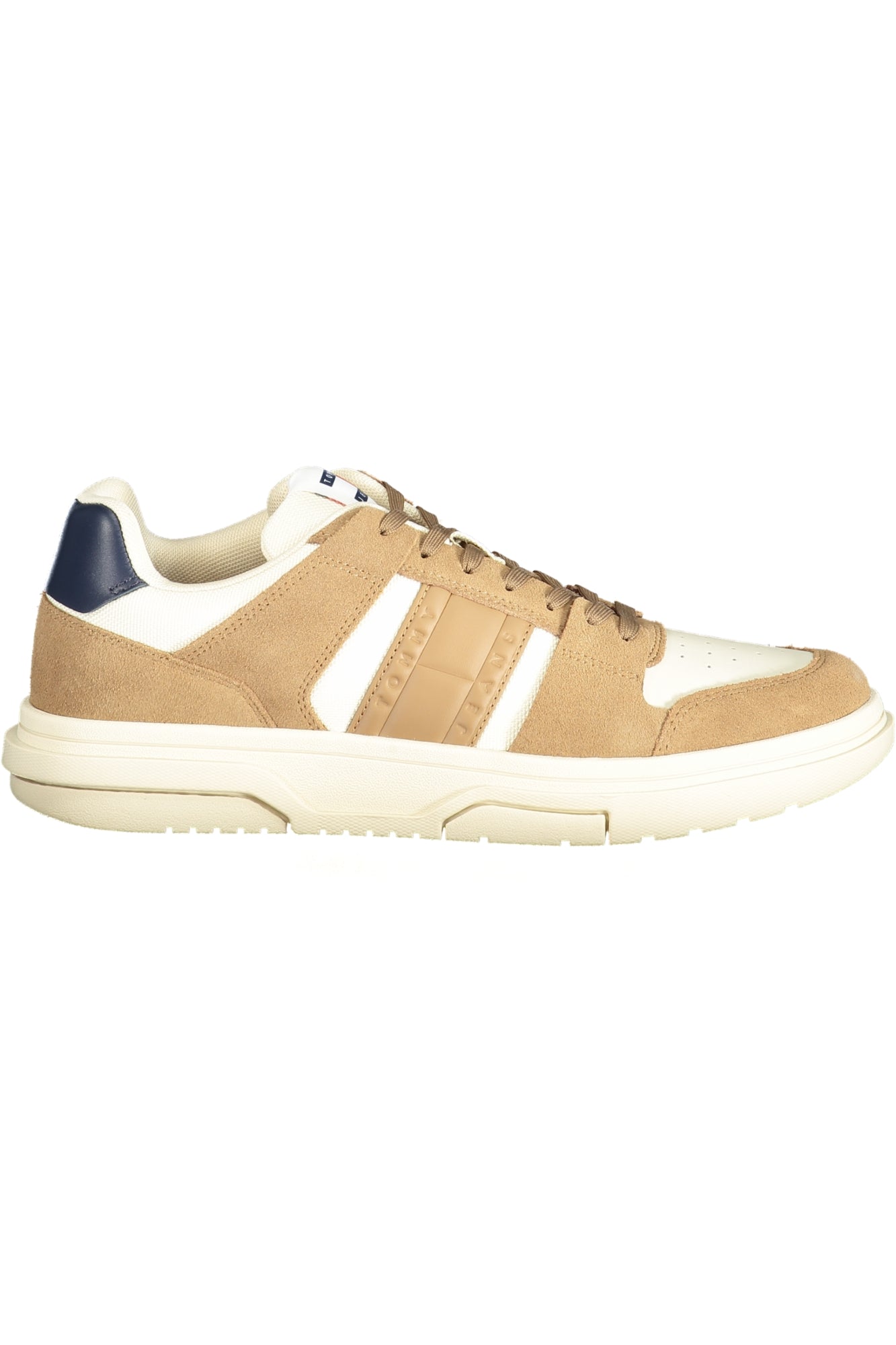 Tommy Hilfiger Sneaker Herren – Blaue Sportschuhe für Herbst/Winter mit Logo-Details Beige