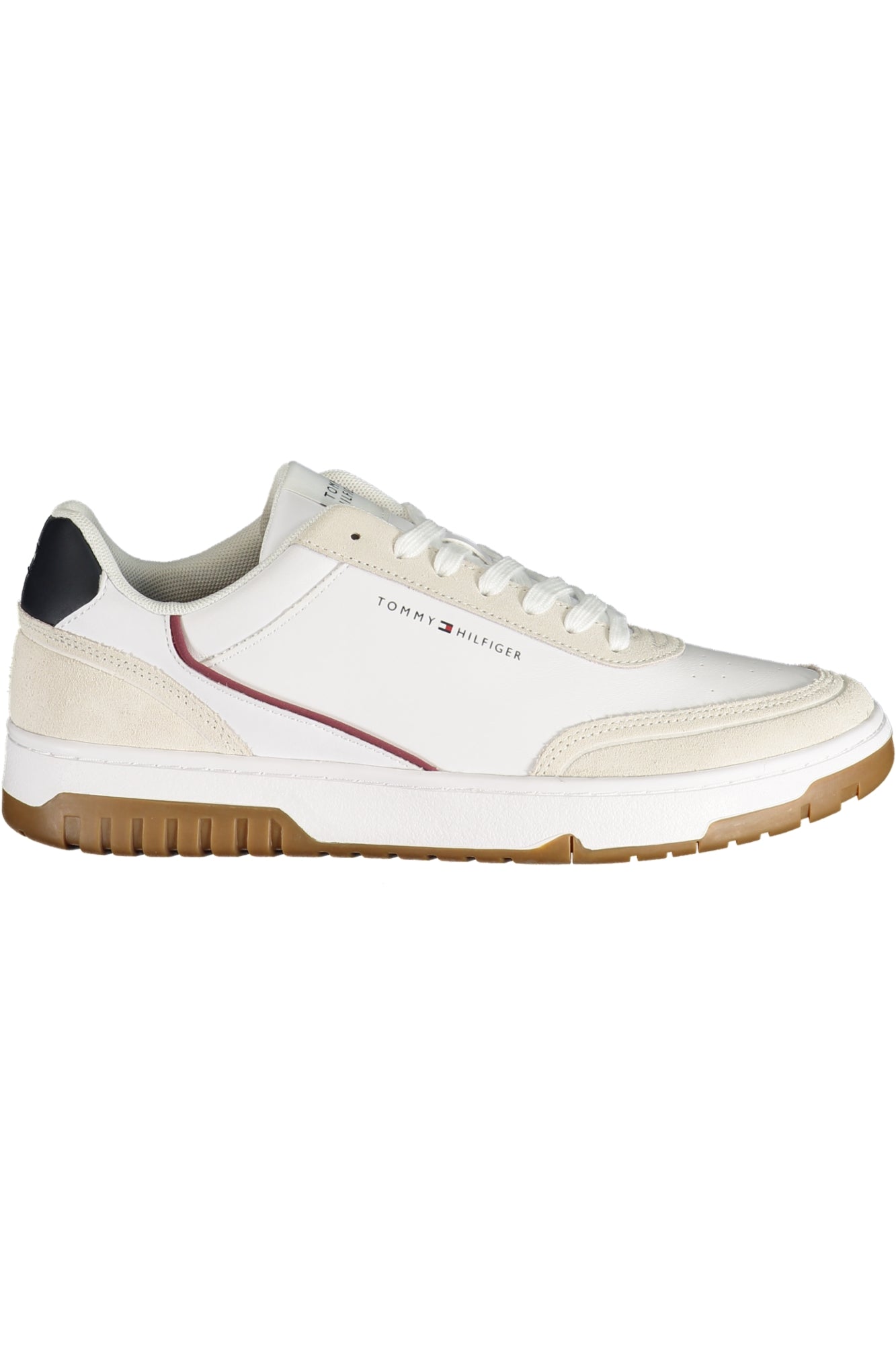 TOMMY HILFIGER Herren Sneaker – Sportschuh mit Schnürsenkeln Weiß