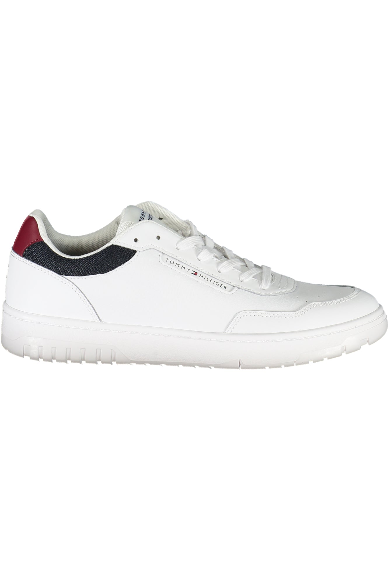 Tommy Hilfiger Herren Sportschuhe Schwarz – Klassische Sneaker aus Leder Weiß