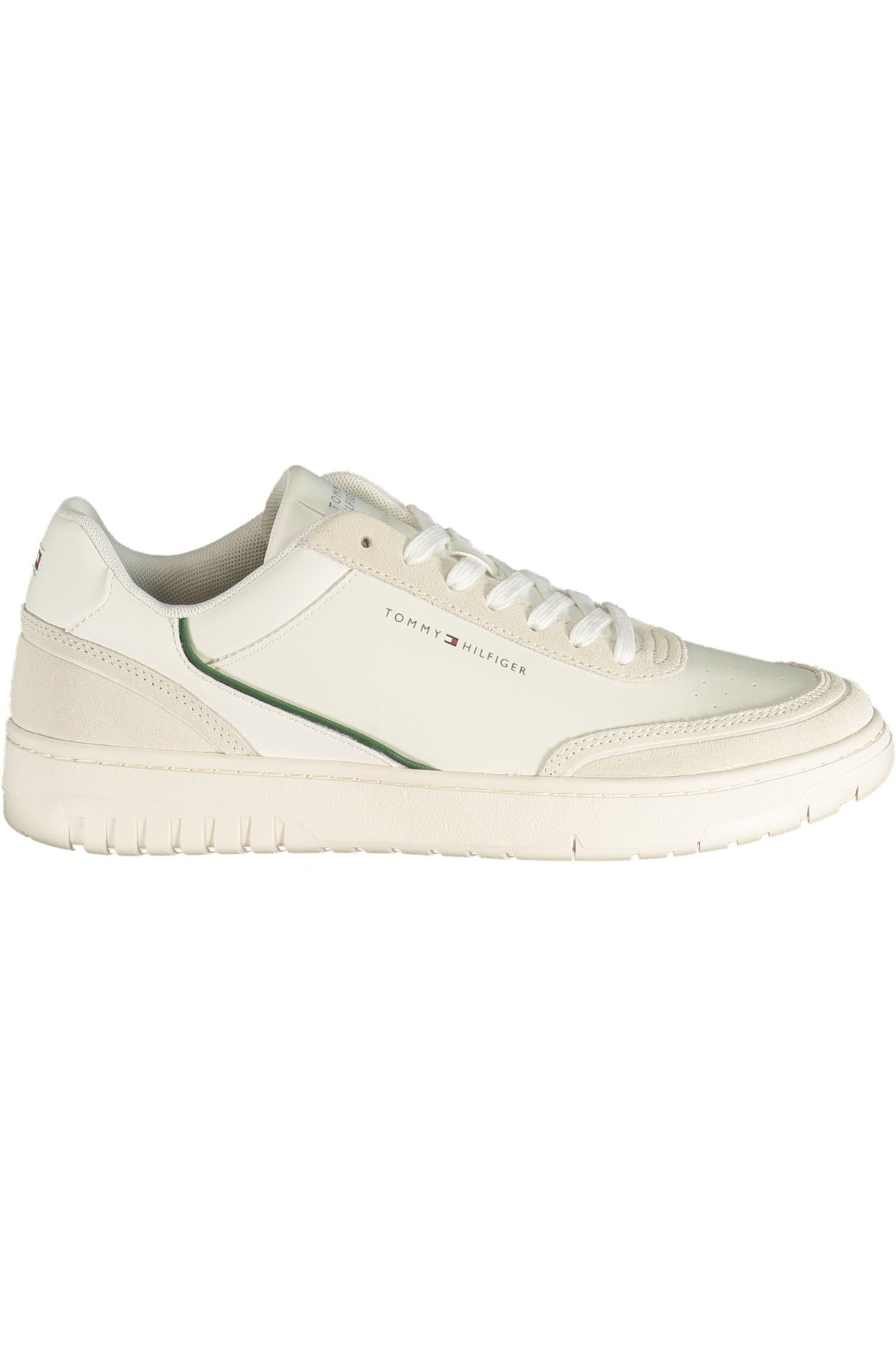 TOMMY HILFIGER Herren Sneaker – Sportschuh mit Schnürsenkeln Weiß