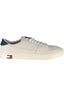 Tommy Hilfiger White Man Sportschuhe Herren – Sneaker mit recyceltem Polyester Weiß