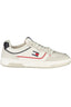Tommy Hilfiger Herren Sneaker – Weiße Sportschuhe mit Kontrastdetails für Herbst/Winter Weiß