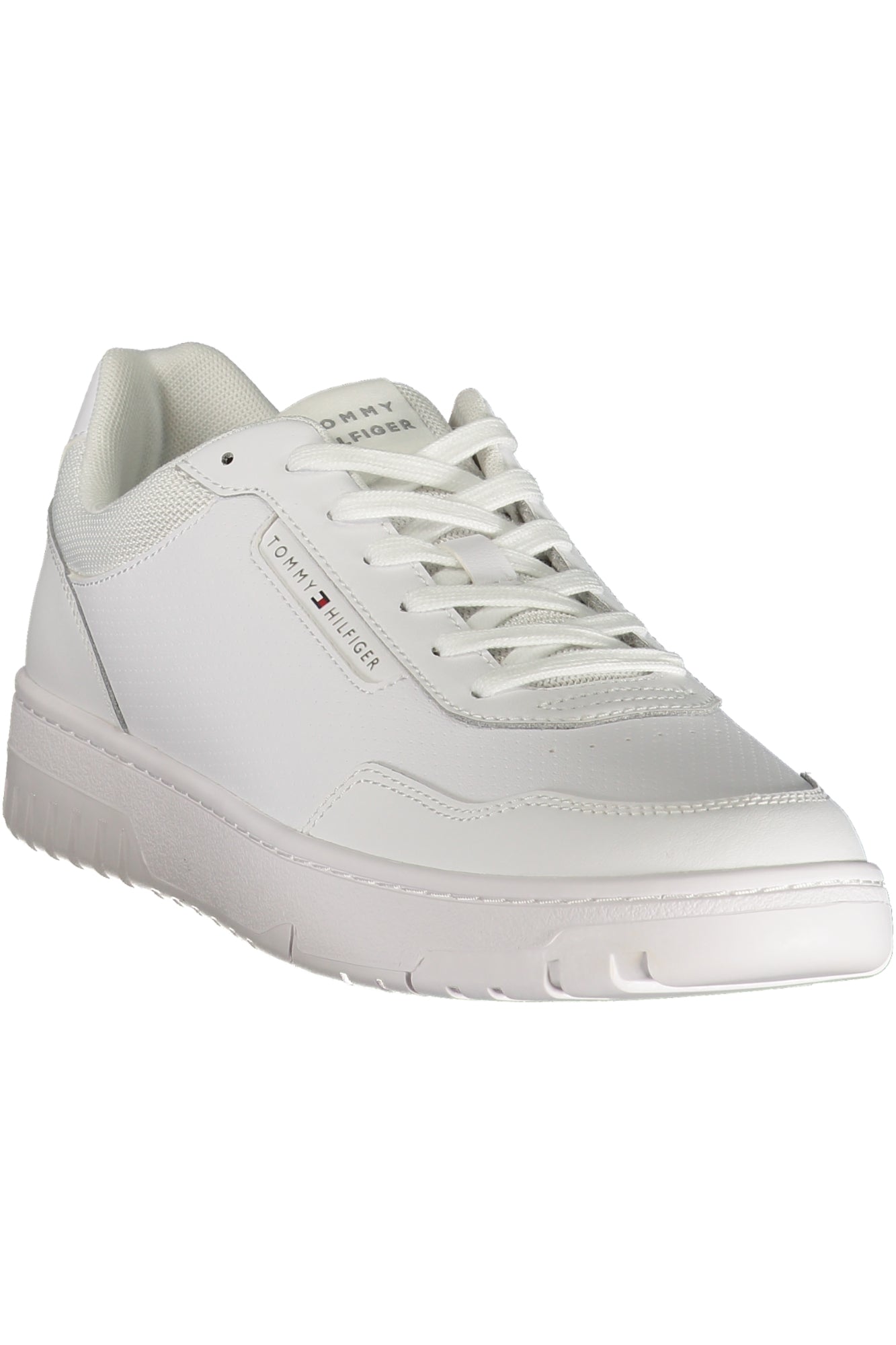 TOMMY HILFIGER Herren Sneaker – Sportschuh mit Schnürsenkeln Weiß