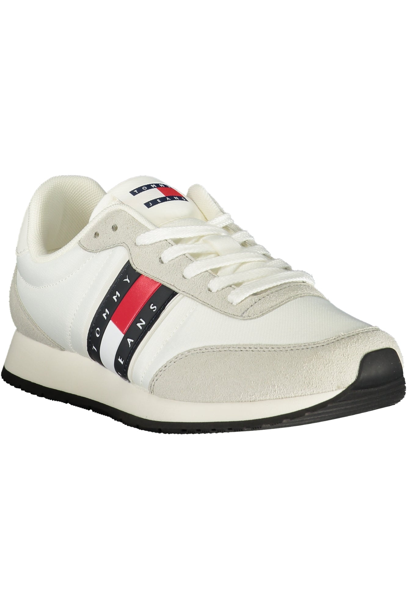 TOMMY HILFIGER Herren Sneaker – Sportschuh mit Schnürsenkeln Weiß