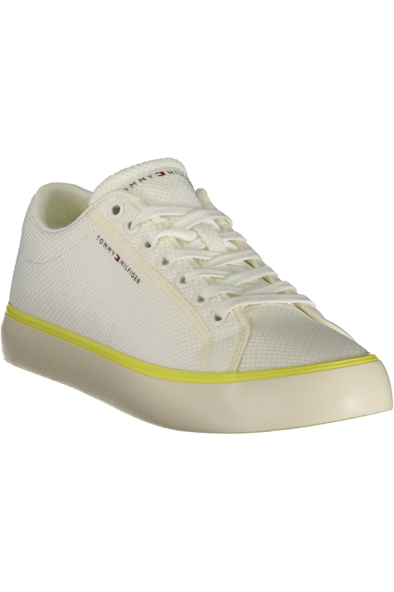 TOMMY HILFIGER Herren Sneaker – Sportschuh mit Schnürsenkeln Weiß