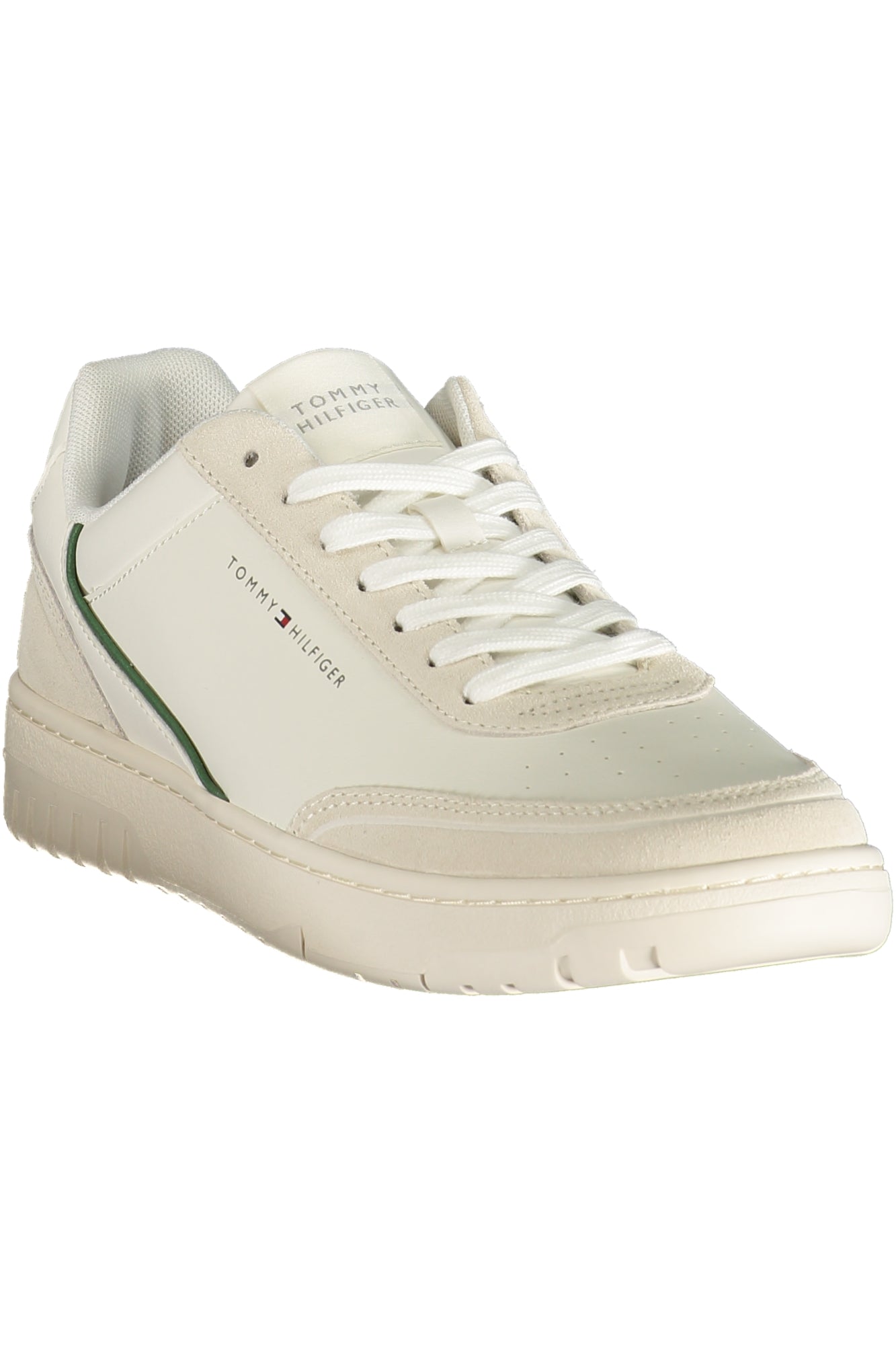 TOMMY HILFIGER Herren Sneaker – Sportschuh mit Schnürsenkeln Weiß