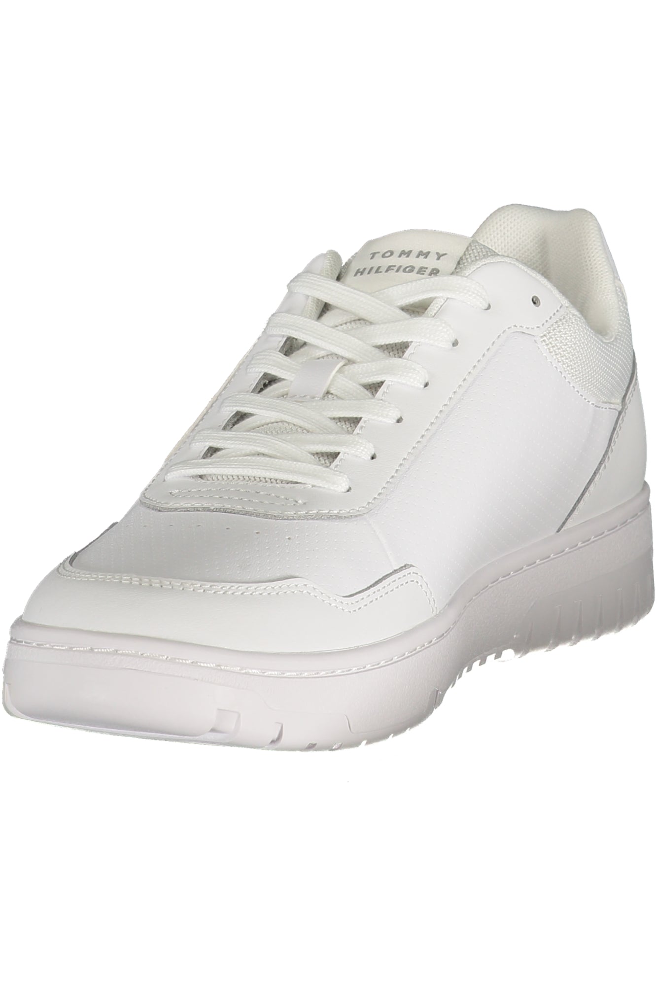 TOMMY HILFIGER Herren Sneaker – Sportschuh mit Schnürsenkeln Weiß