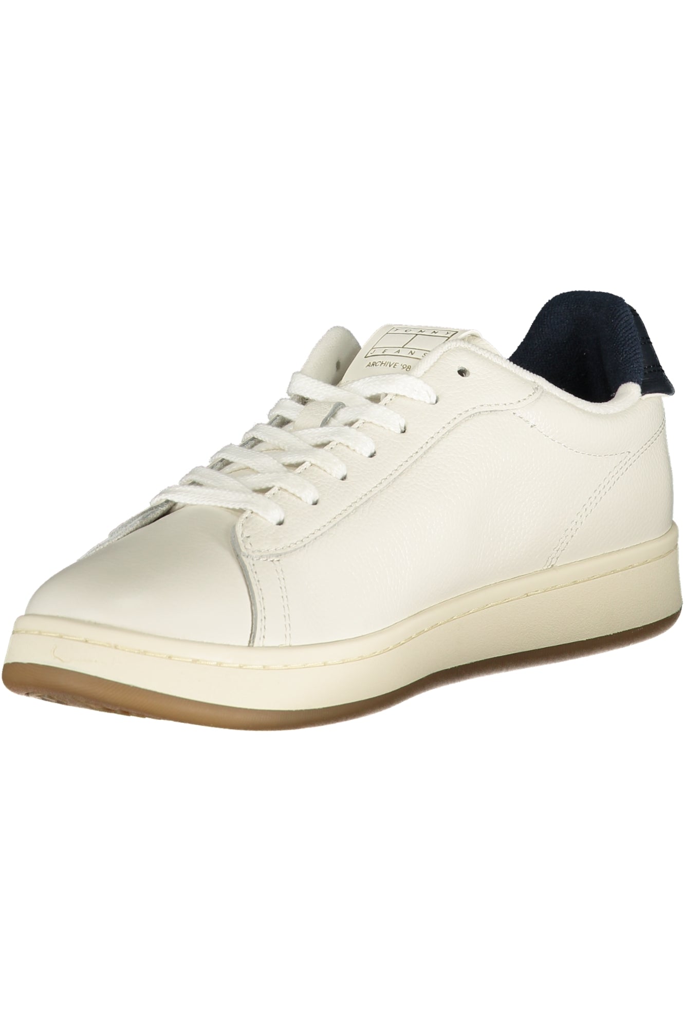 Tommy Hilfiger Sneaker Herren – Weiße Sportschuhe mit blauen Details für Frühjahr/Sommer Weiß