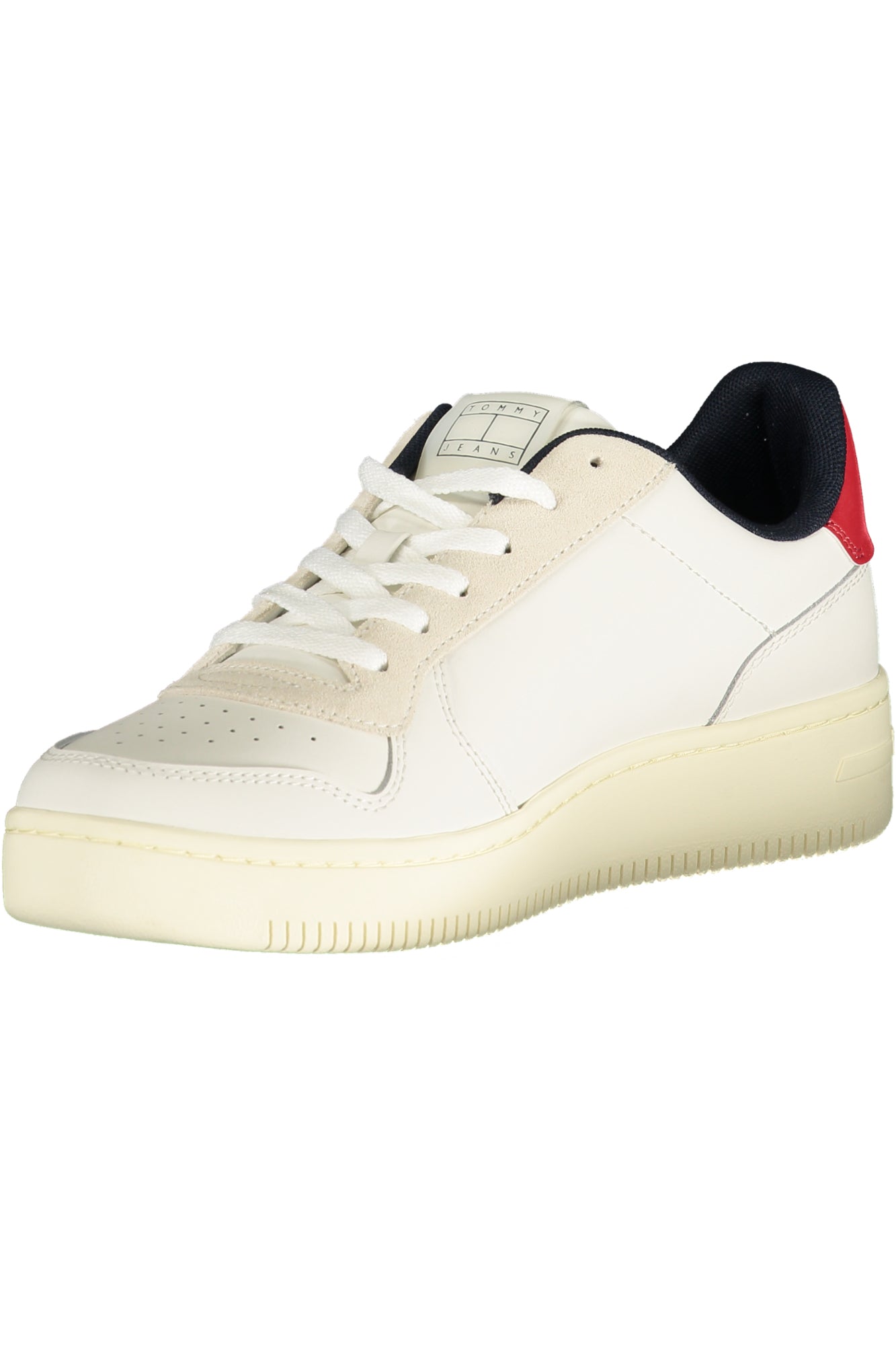 Tommy Hilfiger Sneaker Herren – Weiße Sportschuhe mit roten Details | soulluna.de Weiß