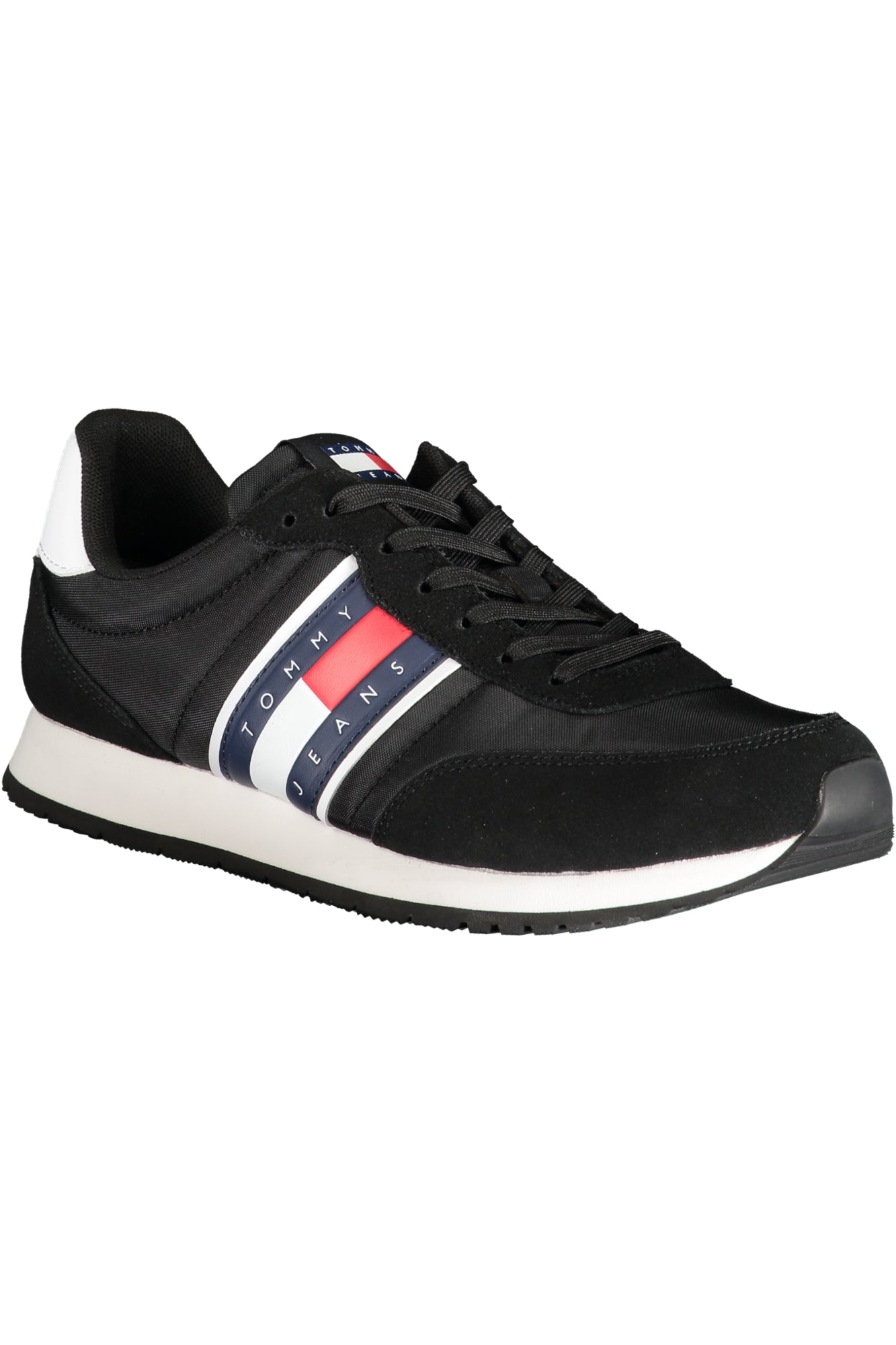 Tommy Hilfiger Herren-Sneaker Weiss – Sportschuhe für Frühjahr/Sommer | Schnürsenkel Schwarz