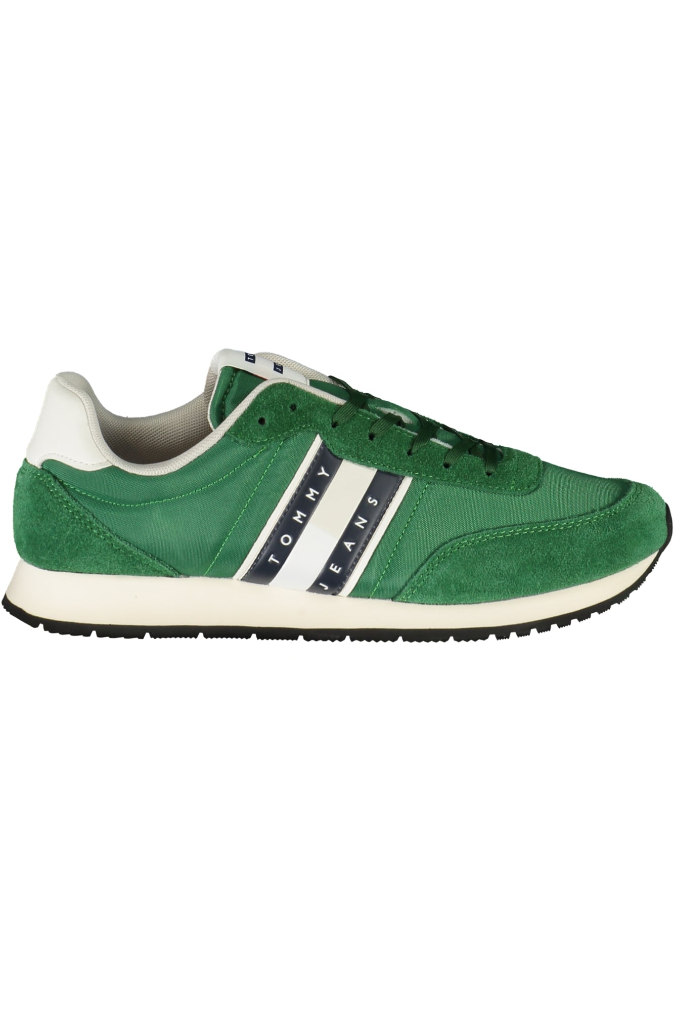 Tommy Hilfiger Herren-Sneaker Weiss – Sportschuhe für Frühjahr/Sommer | Schnürsenkel Grün