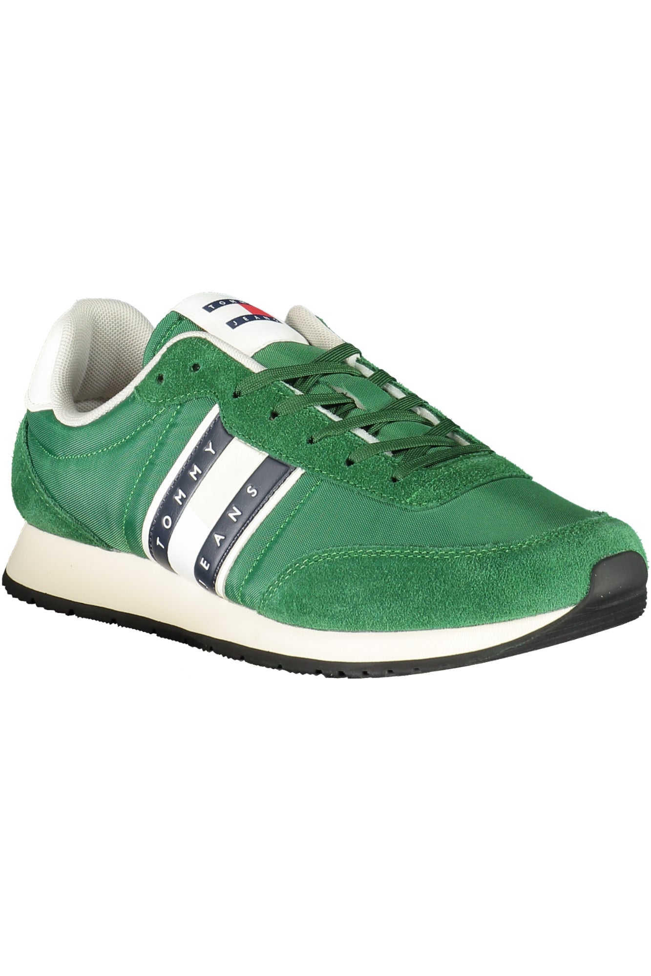 Tommy Hilfiger Herren-Sneaker Weiss – Sportschuhe für Frühjahr/Sommer | Schnürsenkel Grün