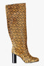 Tommy Hilfiger Damen Stiefeletten Beige – Hoher Stiefel mit 8,5 cm Absatz Beige