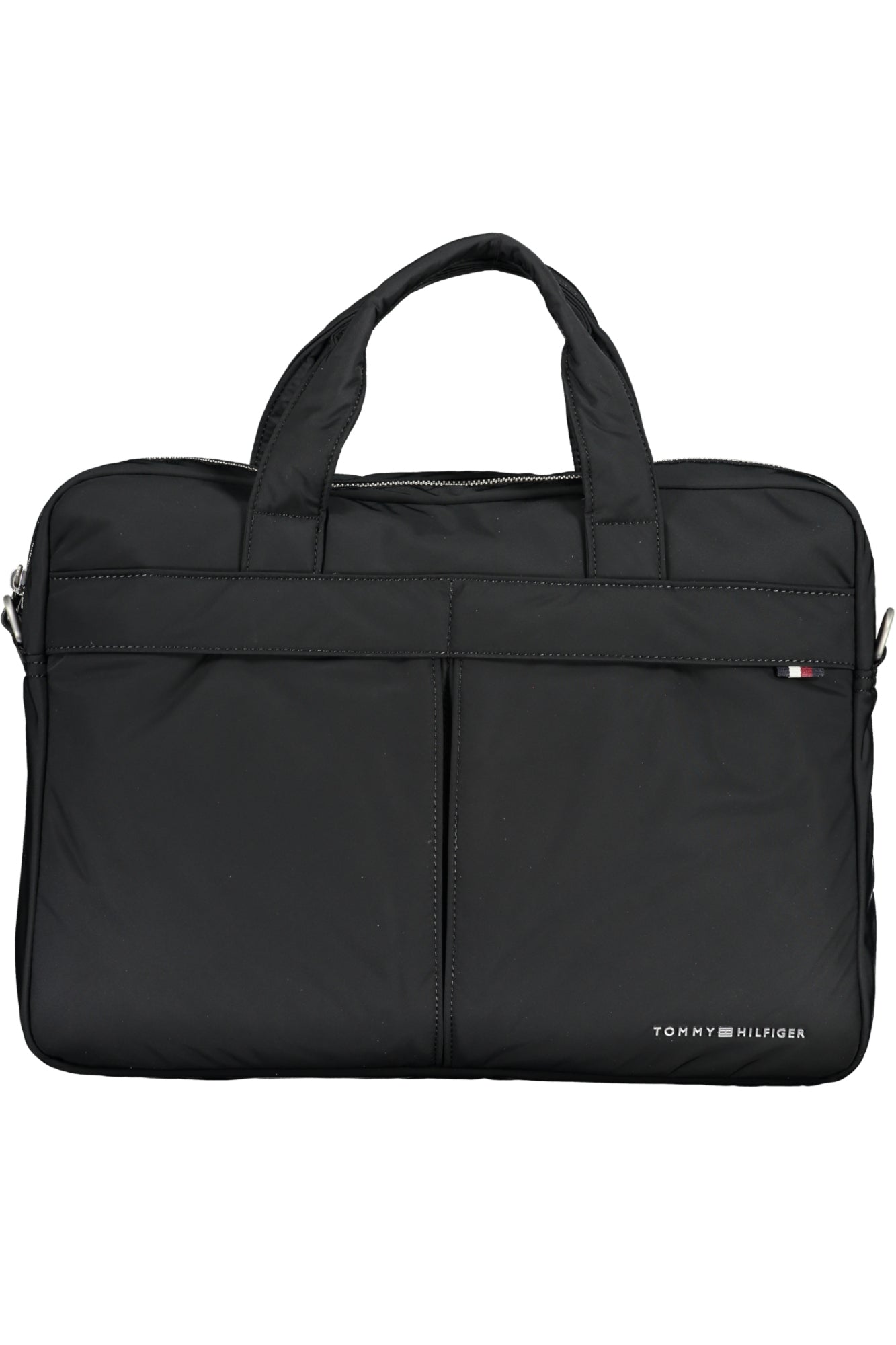 Tommy Hilfiger Aktentasche Herren – Schwarze Business-Tasche mit Laptopfach Schwarz