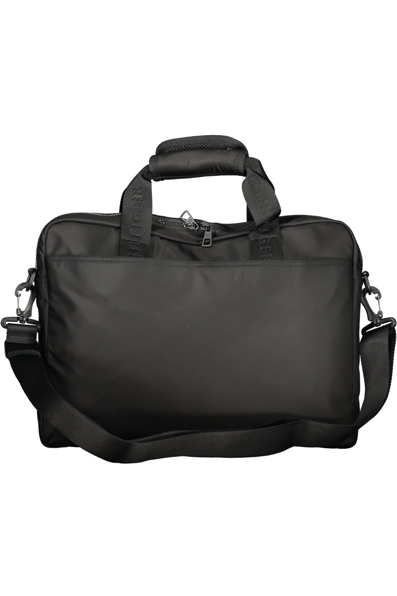 Tommy Hilfiger Herren Aktentasche Schwarz – Recyceltes Polyester mit Laptopfach Schwarz