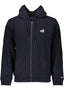 Tommy Hilfiger Herren-Sweatshirt mit Zip – Kapuzenpullover aus recycelten Fasern Blau